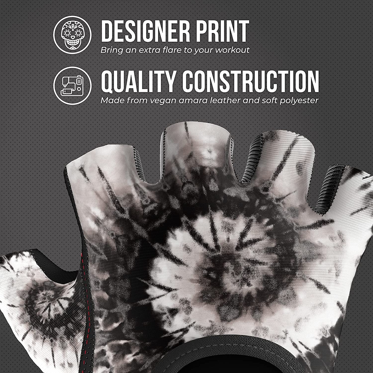 CLEARANCE 50% OFF!! Pink Label 5347 Womens Tie Dye Print Lifting/Rowing Gloves - Picture 10 of 35