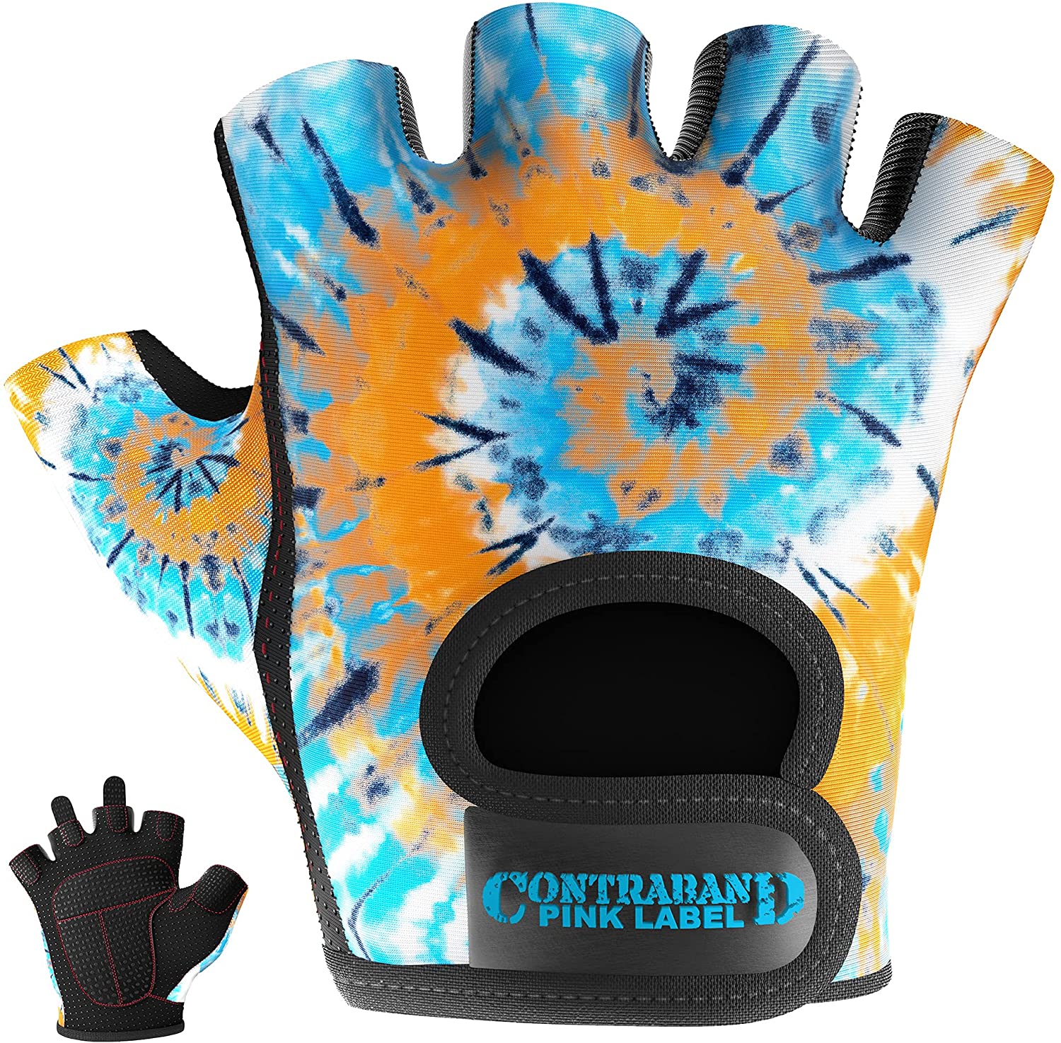 CLEARANCE 50% OFF!! Pink Label 5347 Womens Tie Dye Print Lifting/Rowing Gloves - Picture 15 of 35
