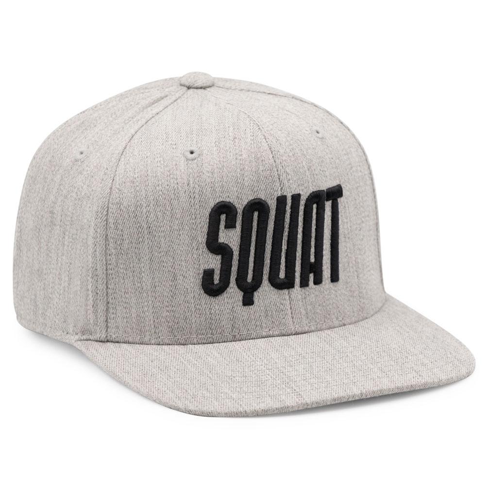 12099 SQUAT 3D Puff Embroidered Logo on Flexfit 110F Flat Bill Snapback Caps - Picture 6 of 8