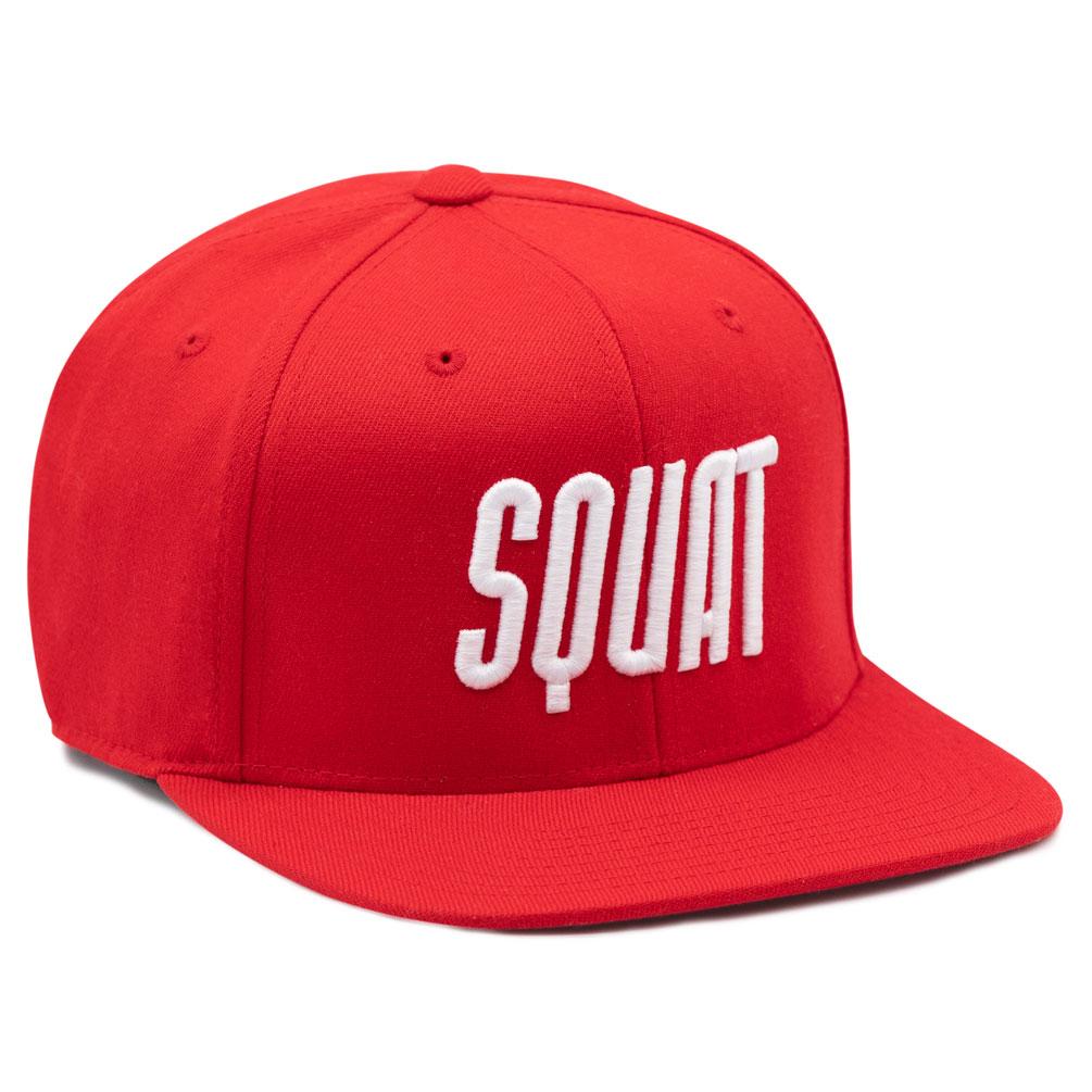 12099 SQUAT 3D Puff Embroidered Logo on Flexfit 110F Flat Bill Snapback Caps - Picture 7 of 8