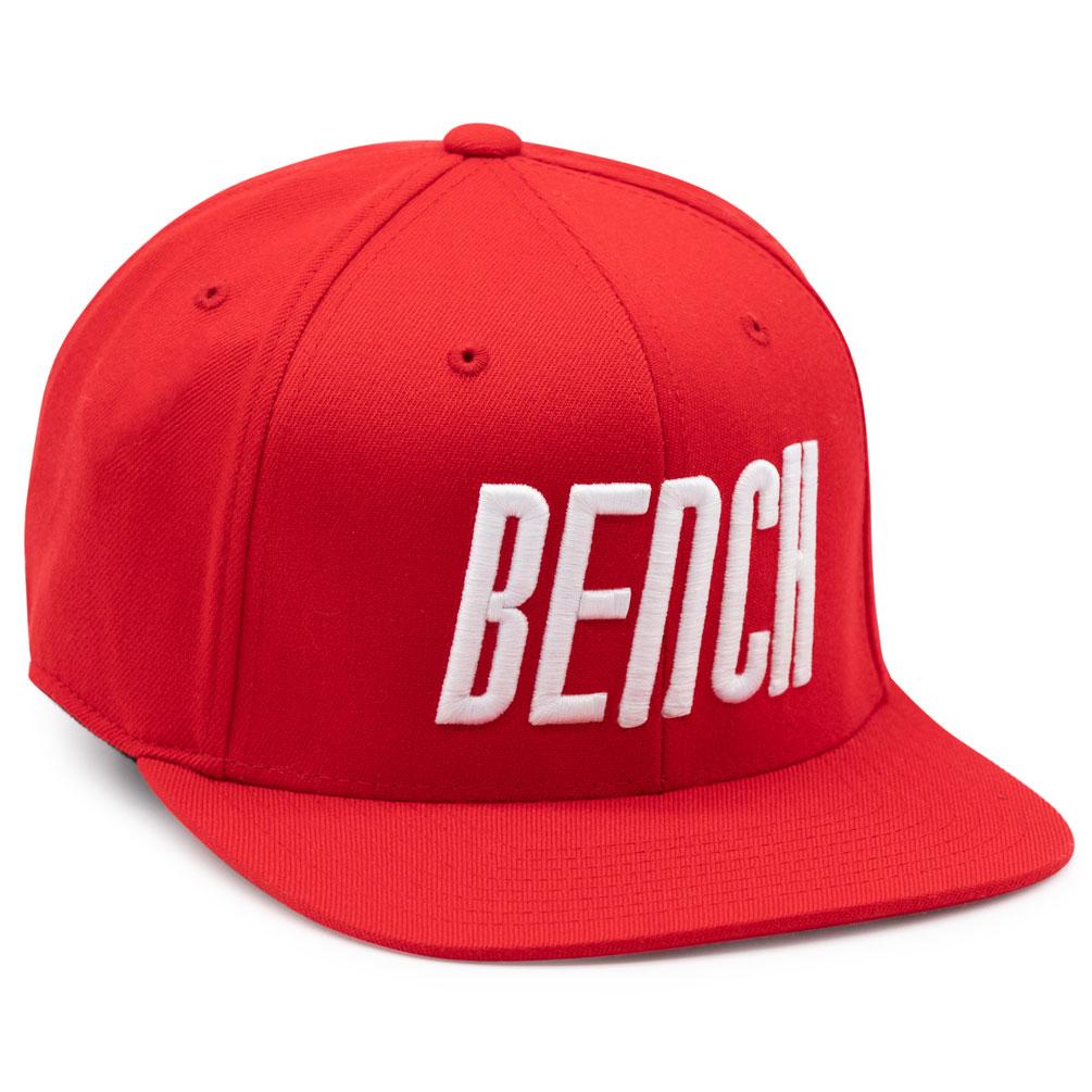 12109 BENCH 3D Puff Bordado Logotipo en Flexfit 110F Billete Plano Gorra Tapas - Imagen 7 de 8