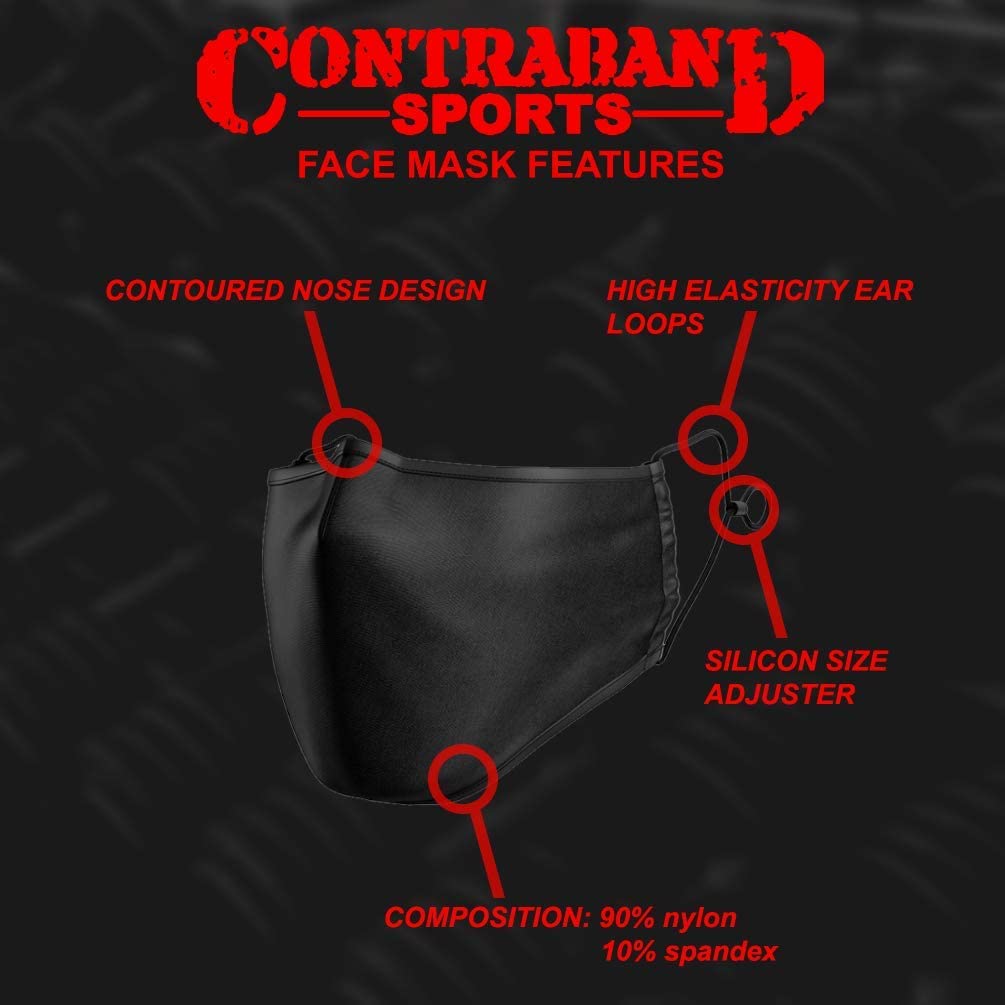 13299 Sport Gesichtsbedeckung/Sportmaske - verstellbar konturiert Nylon Spandex - Bild 18 von 34