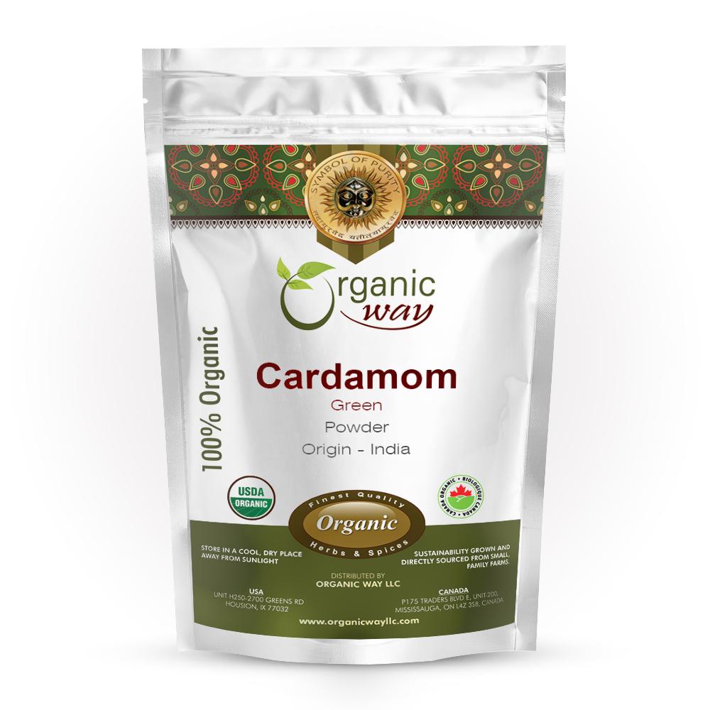 Organic Way Premium Quality Green Cardamom Elaichi Powder (Elettaria cardamomum) - Picture 7 of 8