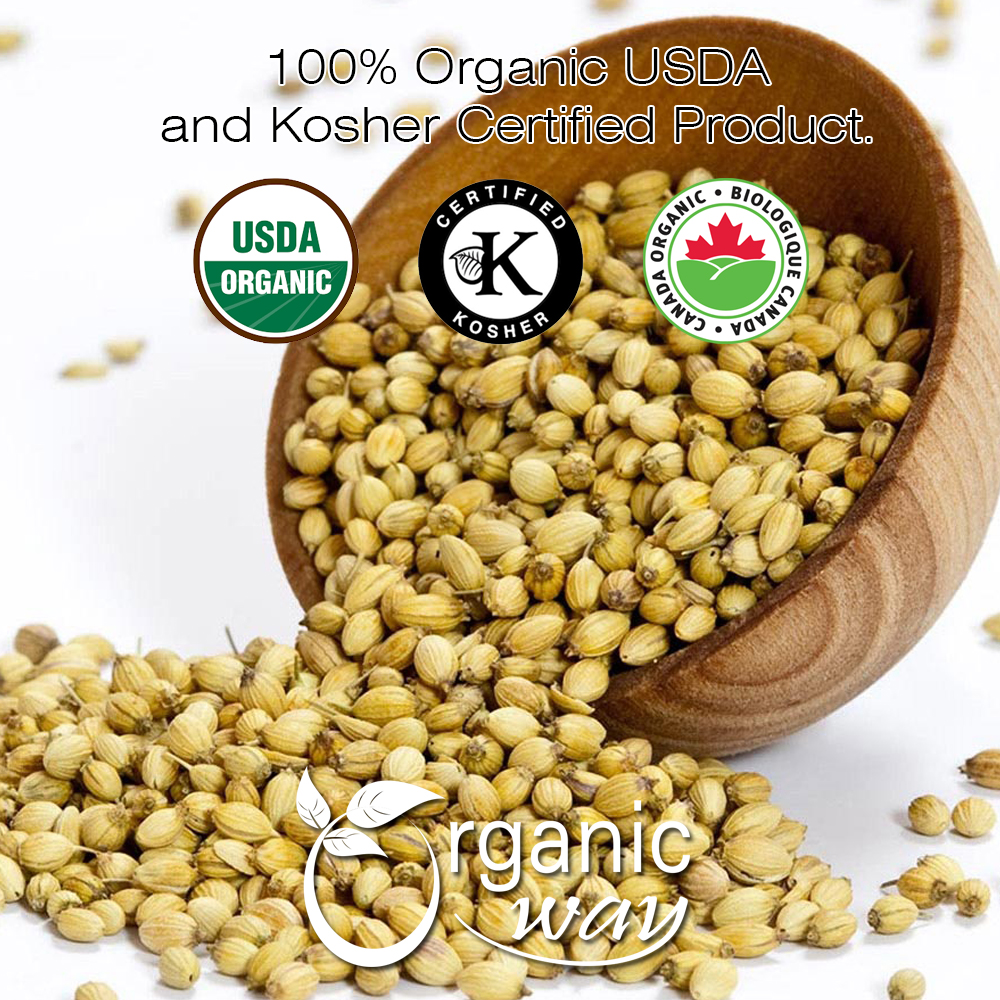 Organic Way Coriander Whole - Adds Flavour | Organic, Kosher & USDA Certified - Picture 7 of 15