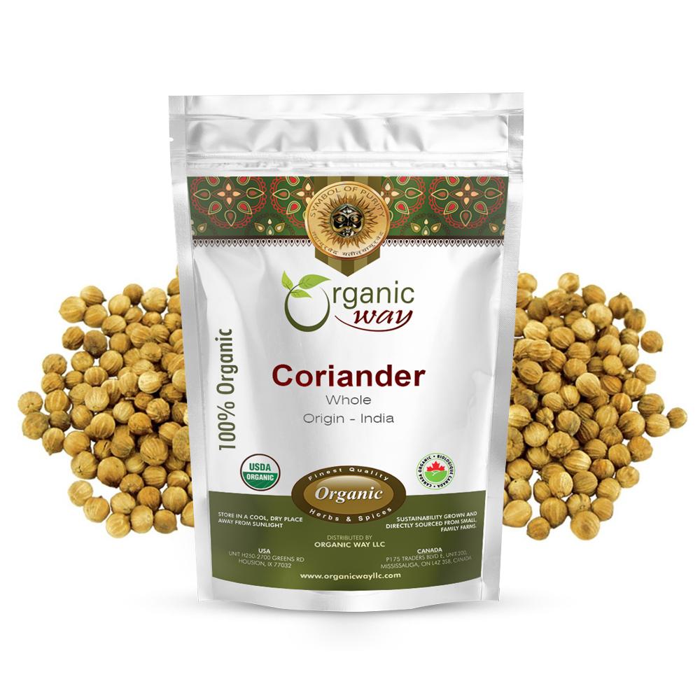 Organic Way Coriander Whole - Adds Flavour | Organic, Kosher & USDA Certified - Picture 11 of 15