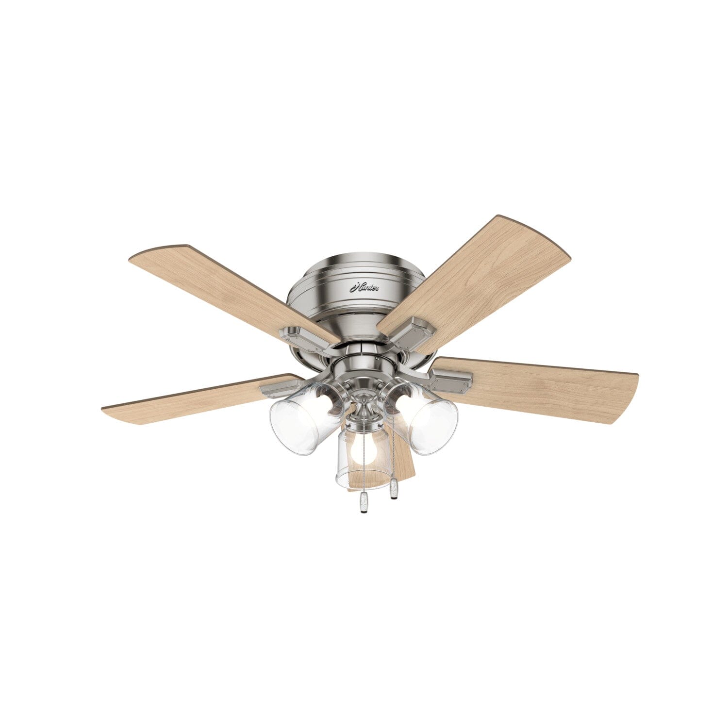 Hunter 42" Crestfield Low Profile Ceiling Fan 3 LED Light Pull Chain Farmhouse - Picture 4 of 5