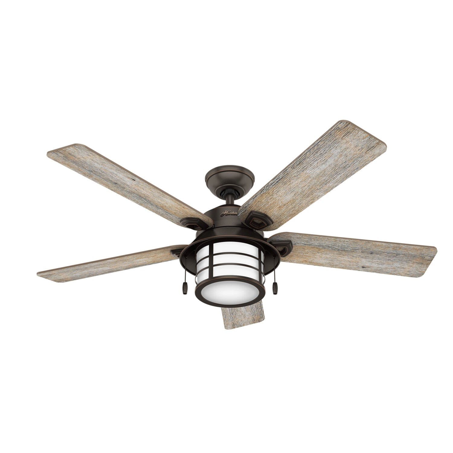 Hunter 54" Key Biscayne Outdoor Ceiling Fan LED Light Rustic Farmhouse Nautical - Picture 3 of 3