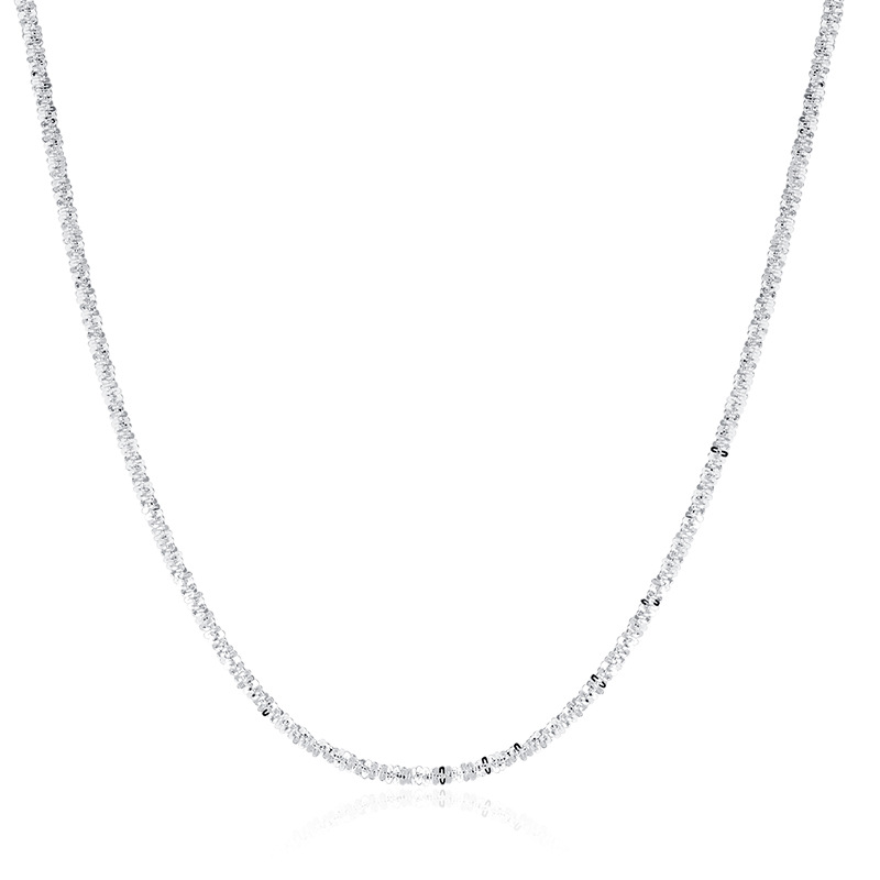 Titanium Steel Double Layer Sparkle Star Chain Necklace Gold Silver Tone Choker - Picture 7 of 13