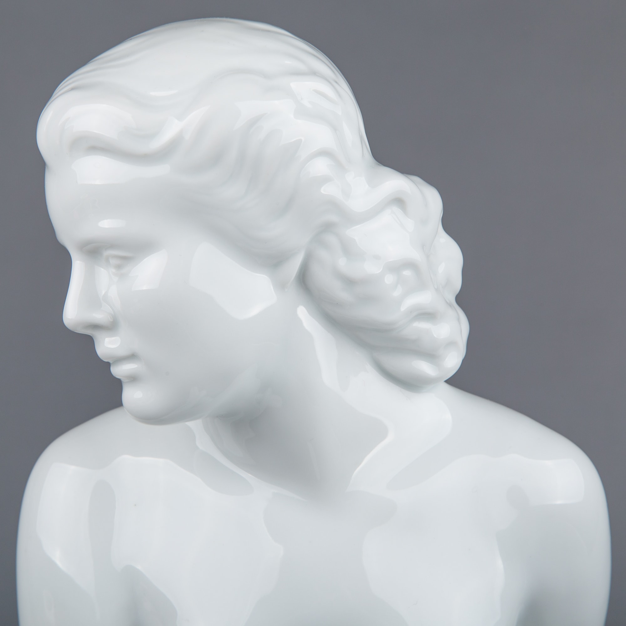Herend Large Nude Girl White Figurine 5719 eBay