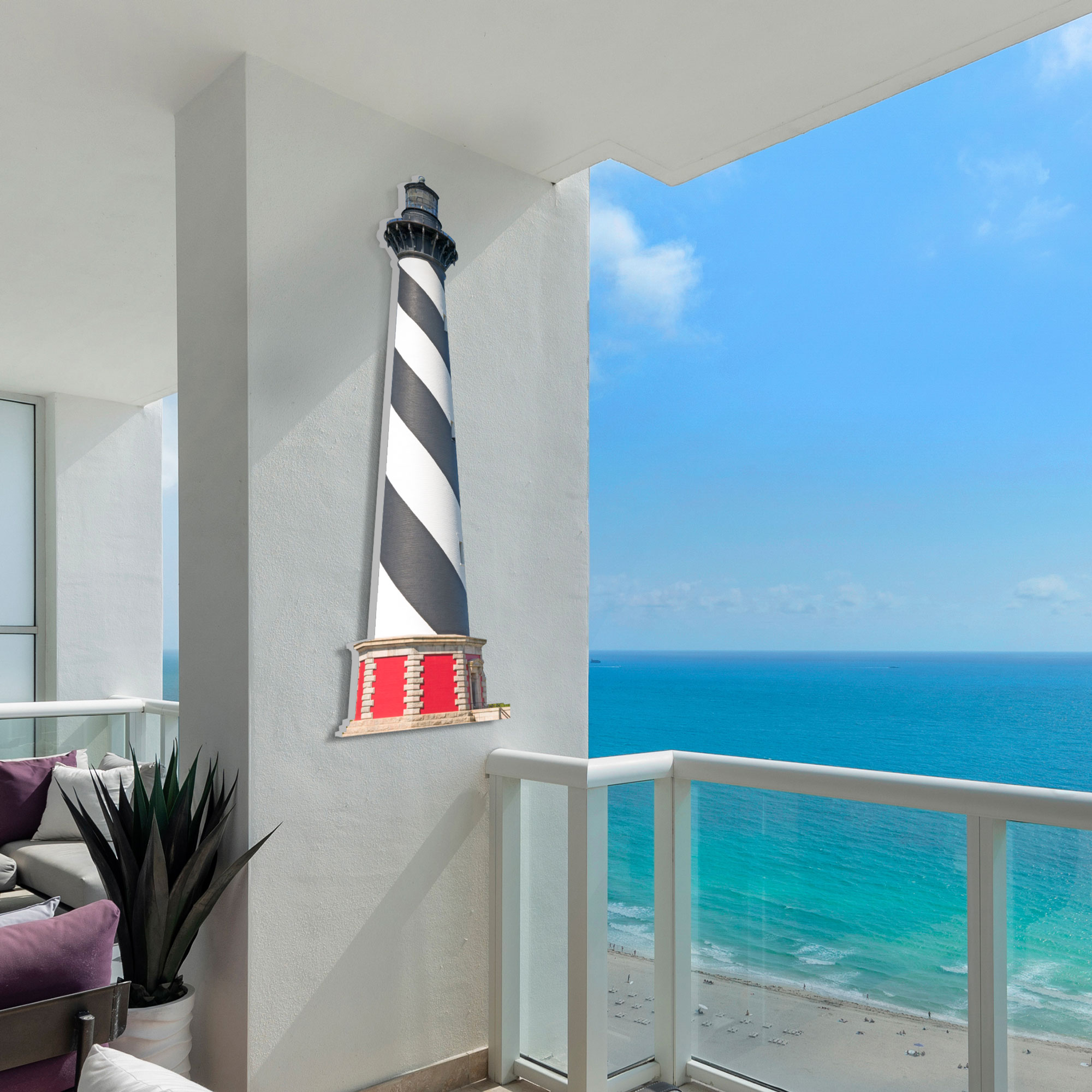 Lighthouse Wall Art, Cape Hatteras North Carolina, Lighthouse Sign, Outdoor PVC - Picture 8 of 36