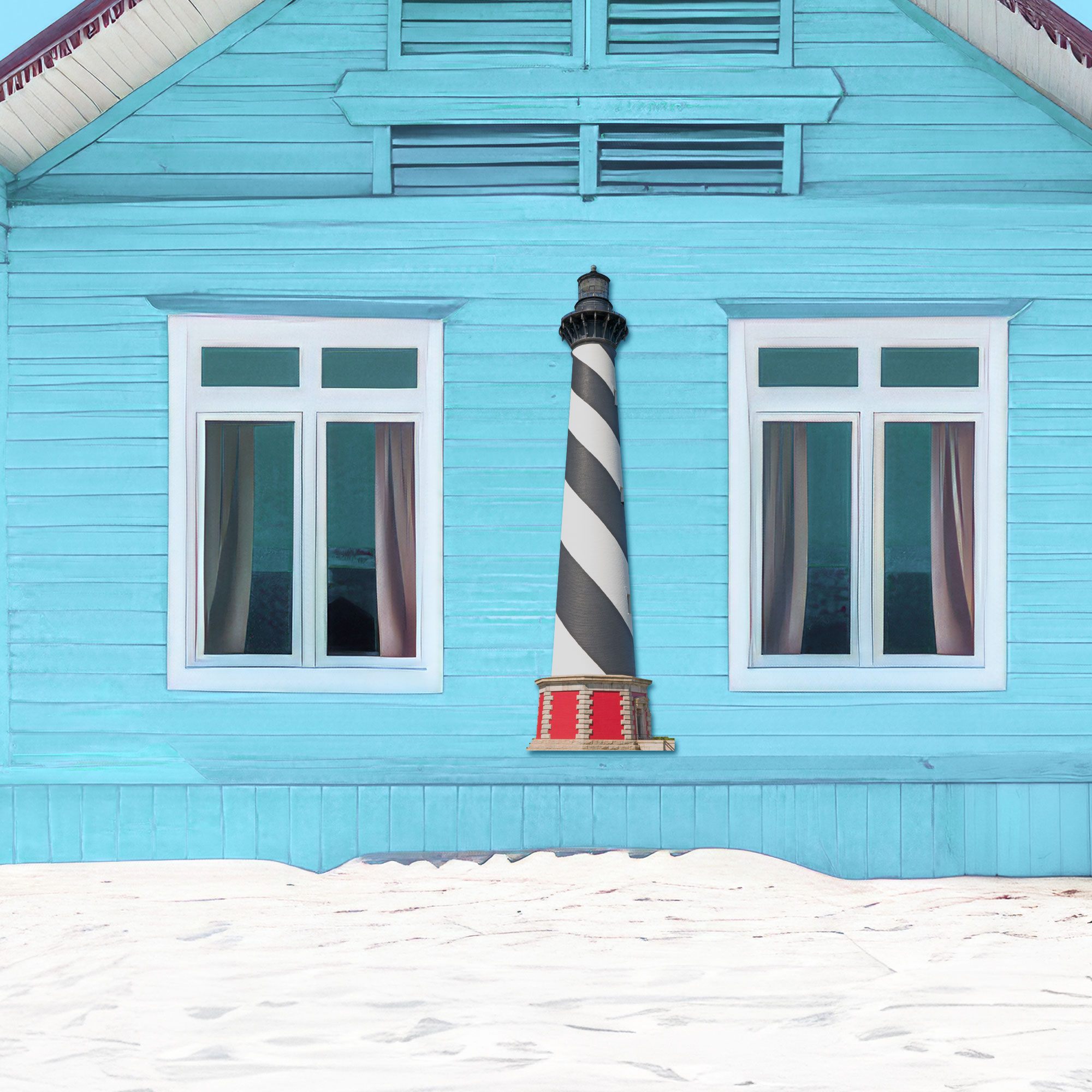 Lighthouse Wall Art, Cape Hatteras North Carolina, Lighthouse Sign, Outdoor PVC - Picture 9 of 36