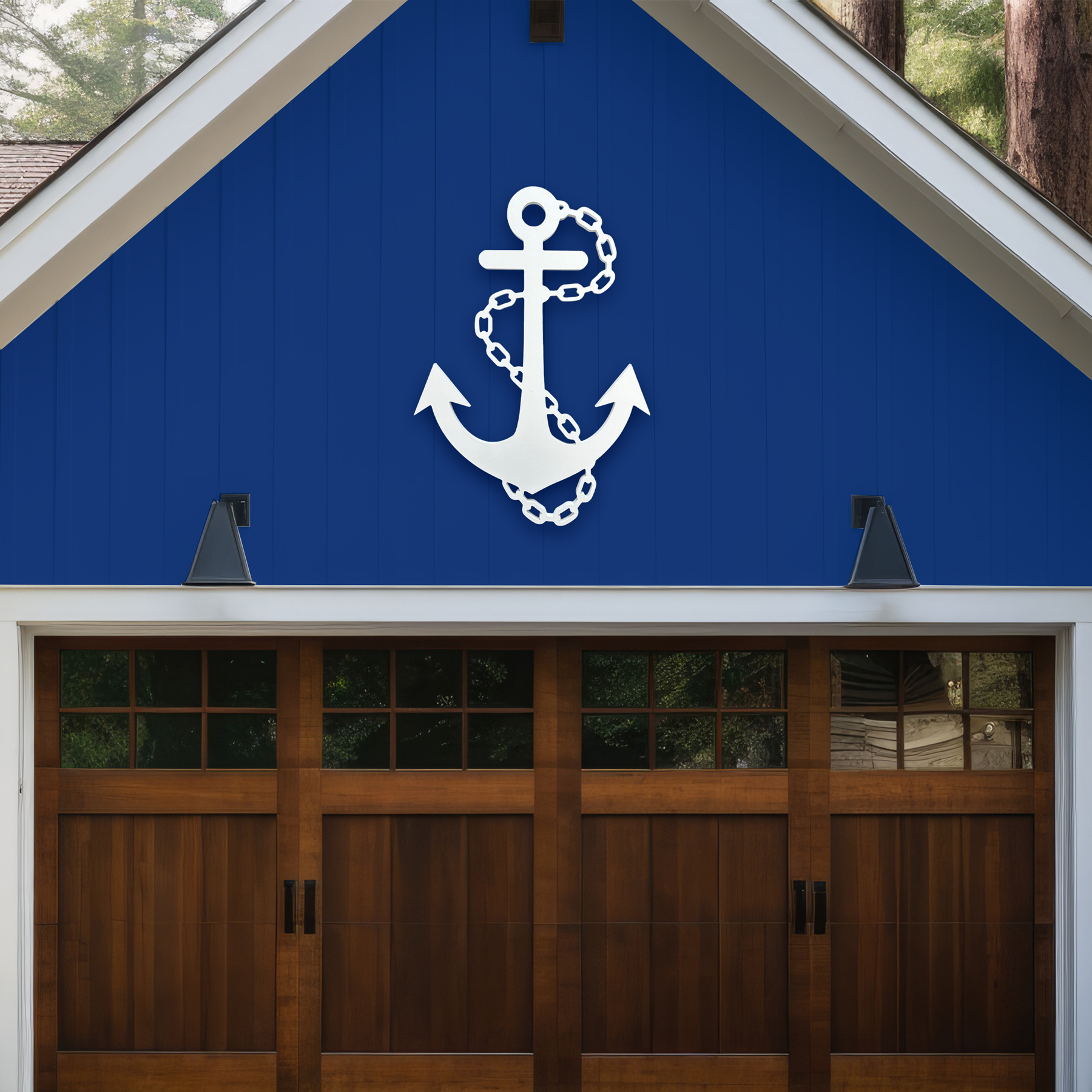 Outdoor Anchor Wall Decor, Nautical Beach Sign, PVC Ocean Marine Art - Bild 18 von 53