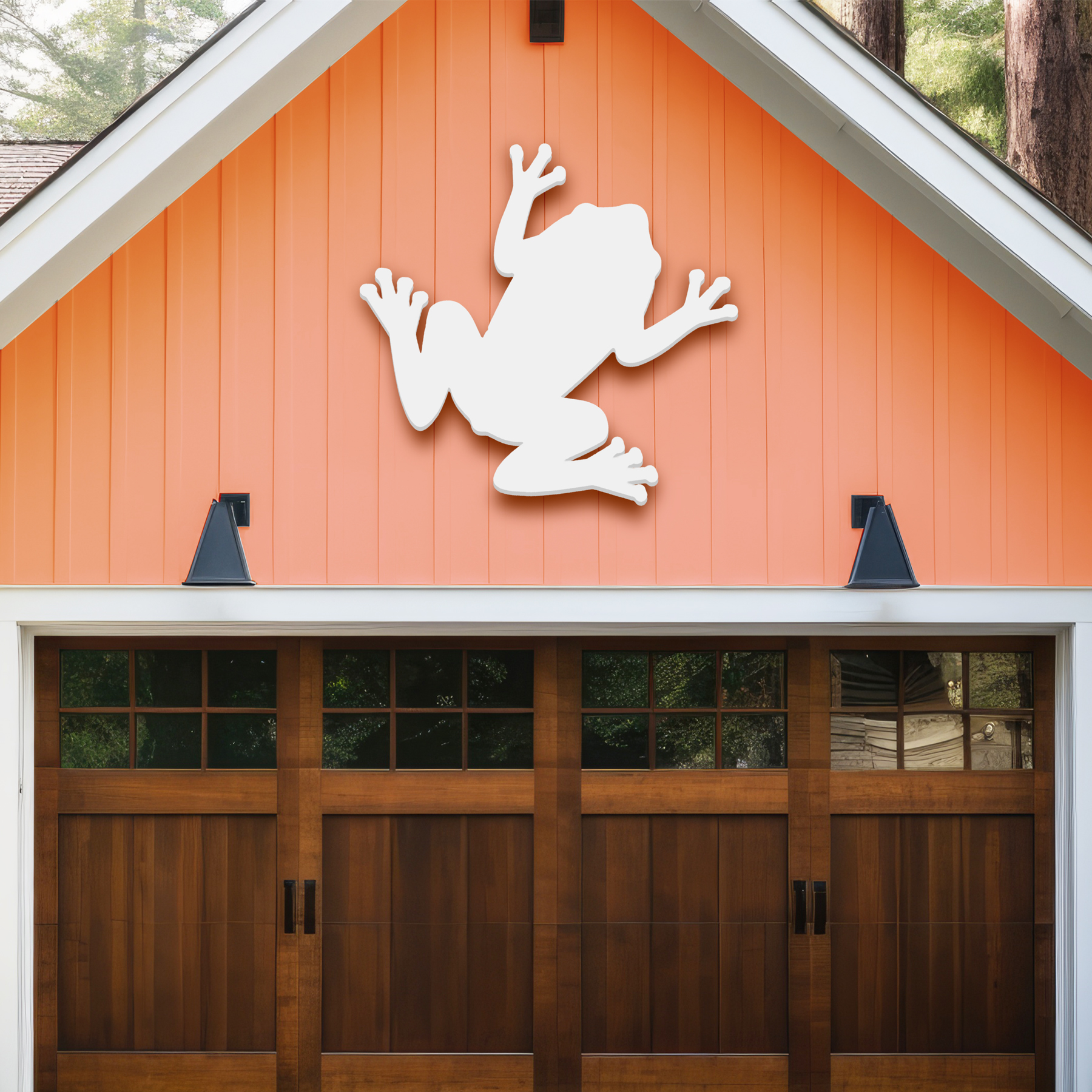 Outdoor Frosch Schild für Strandhaus, Terrasse, Schuppen, Garage, Frosch Wanddeko, PVC - Bild 8 von 42