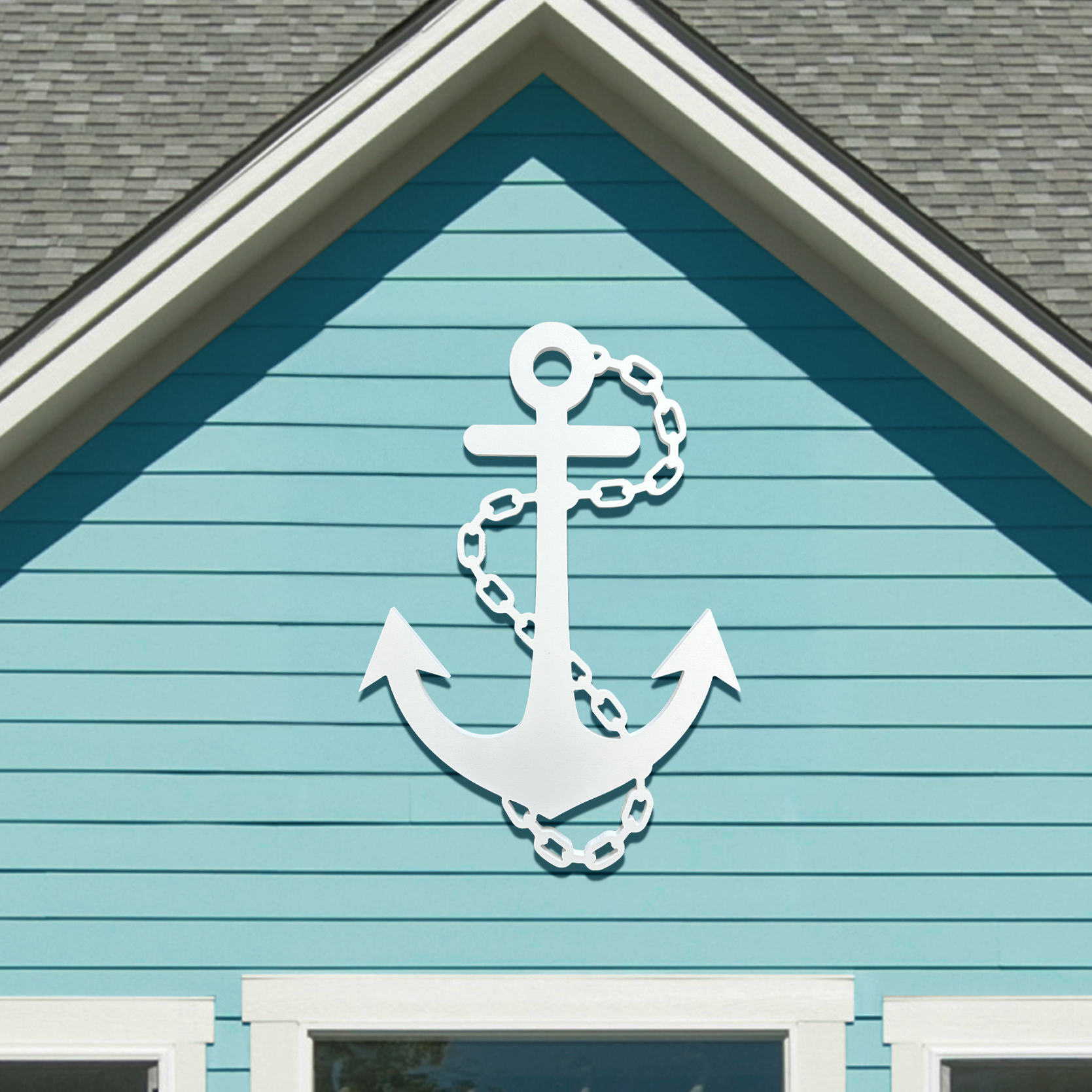 Outdoor Anchor Wall Decor, Nautical Beach Sign, PVC Ocean Marine Art - Bild 51 von 53