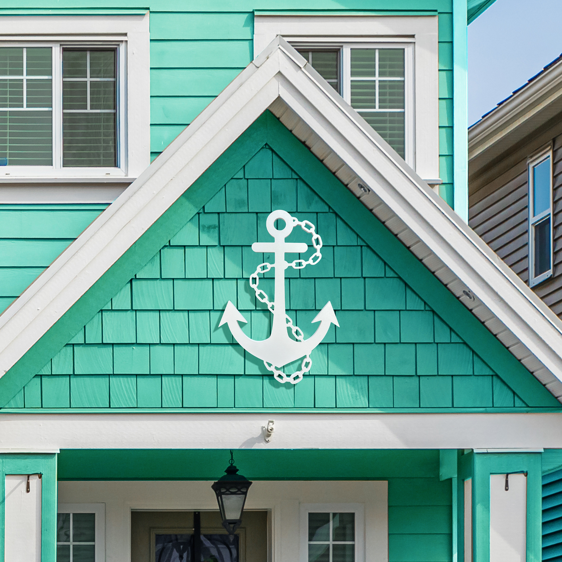Outdoor Anchor Wall Decor, Nautical Beach Sign, PVC Ocean Marine Art - Bild 46 von 53