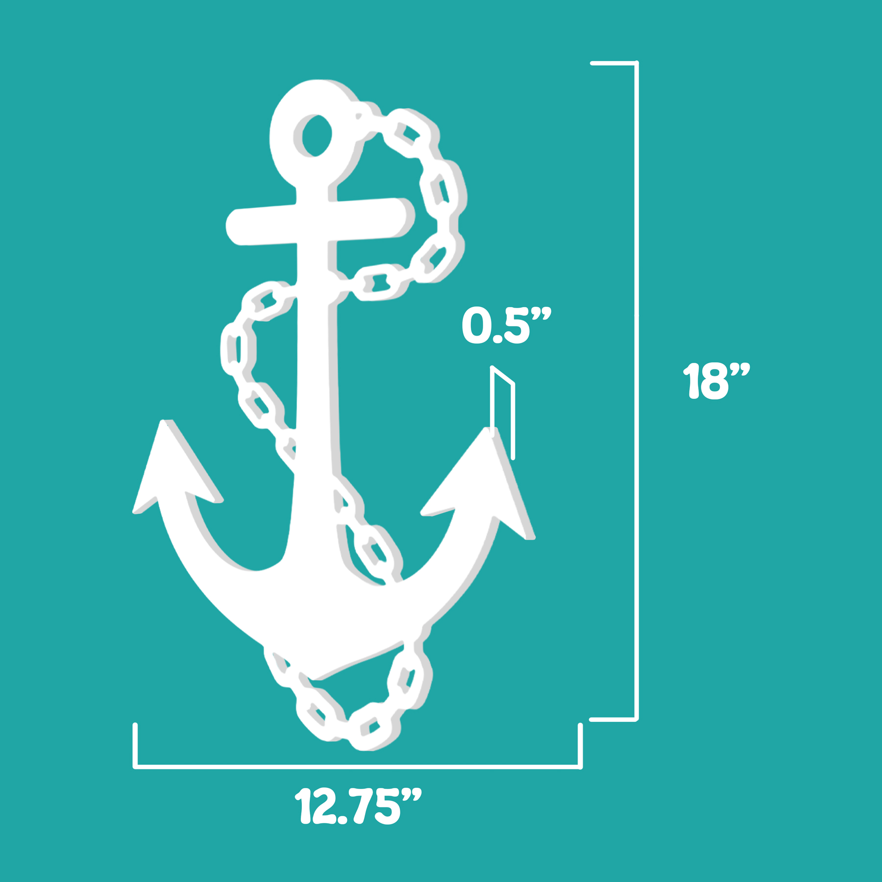Outdoor Anchor Wall Decor, Nautical Beach Sign, PVC Ocean Marine Art - Bild 47 von 53
