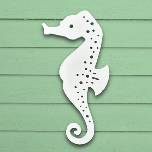 Outdoor Seepferdchen Wandbild, Strandhaus Maritim Schild, PVC Seepferdchen, 2 Fuß - Bild 2 von 11
