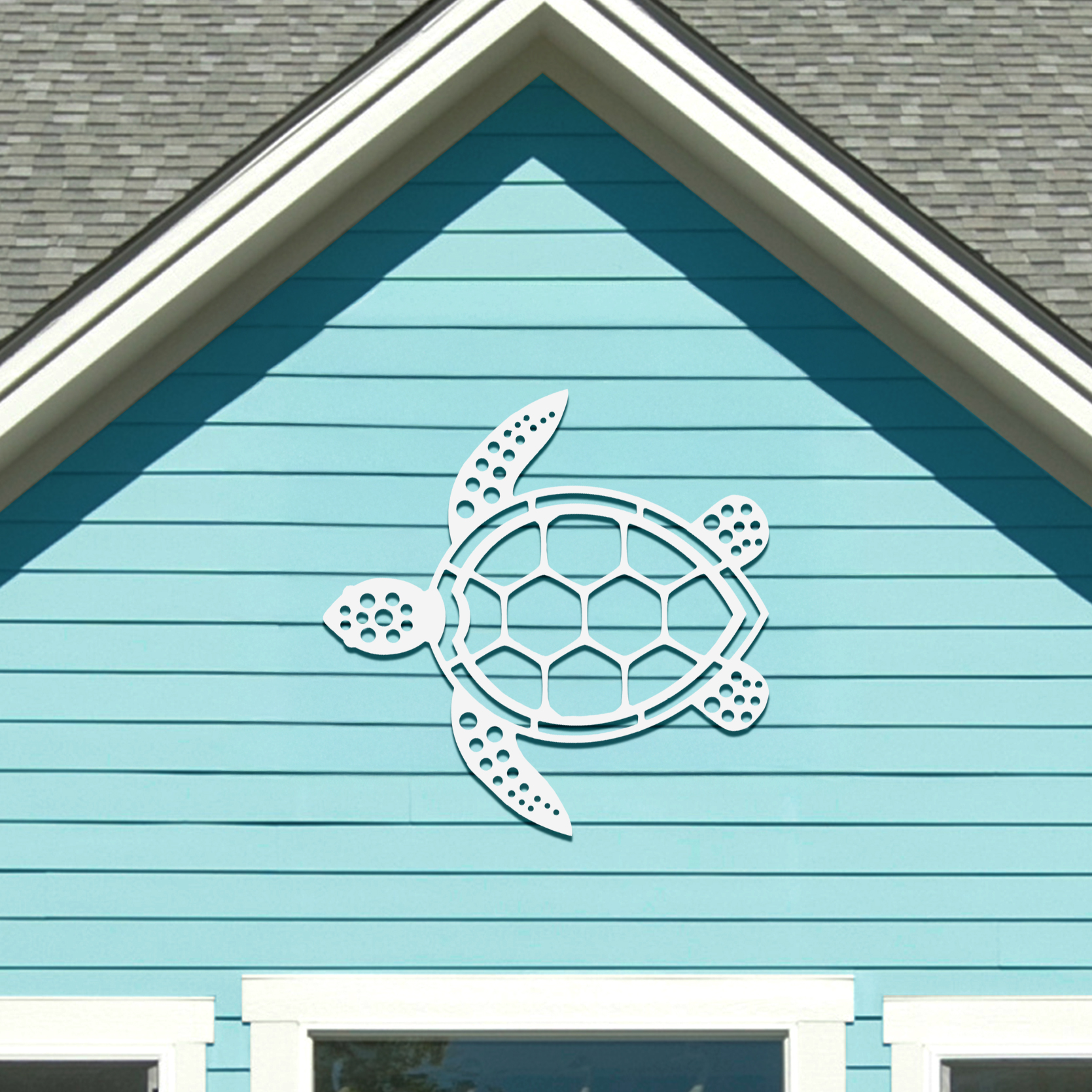 Outdoor Meeresschildkröte Schild, Küste Wohndeko, Schildkröte Wandkunst, Strandhaus, 3 Fuß - Bild 1 von 11