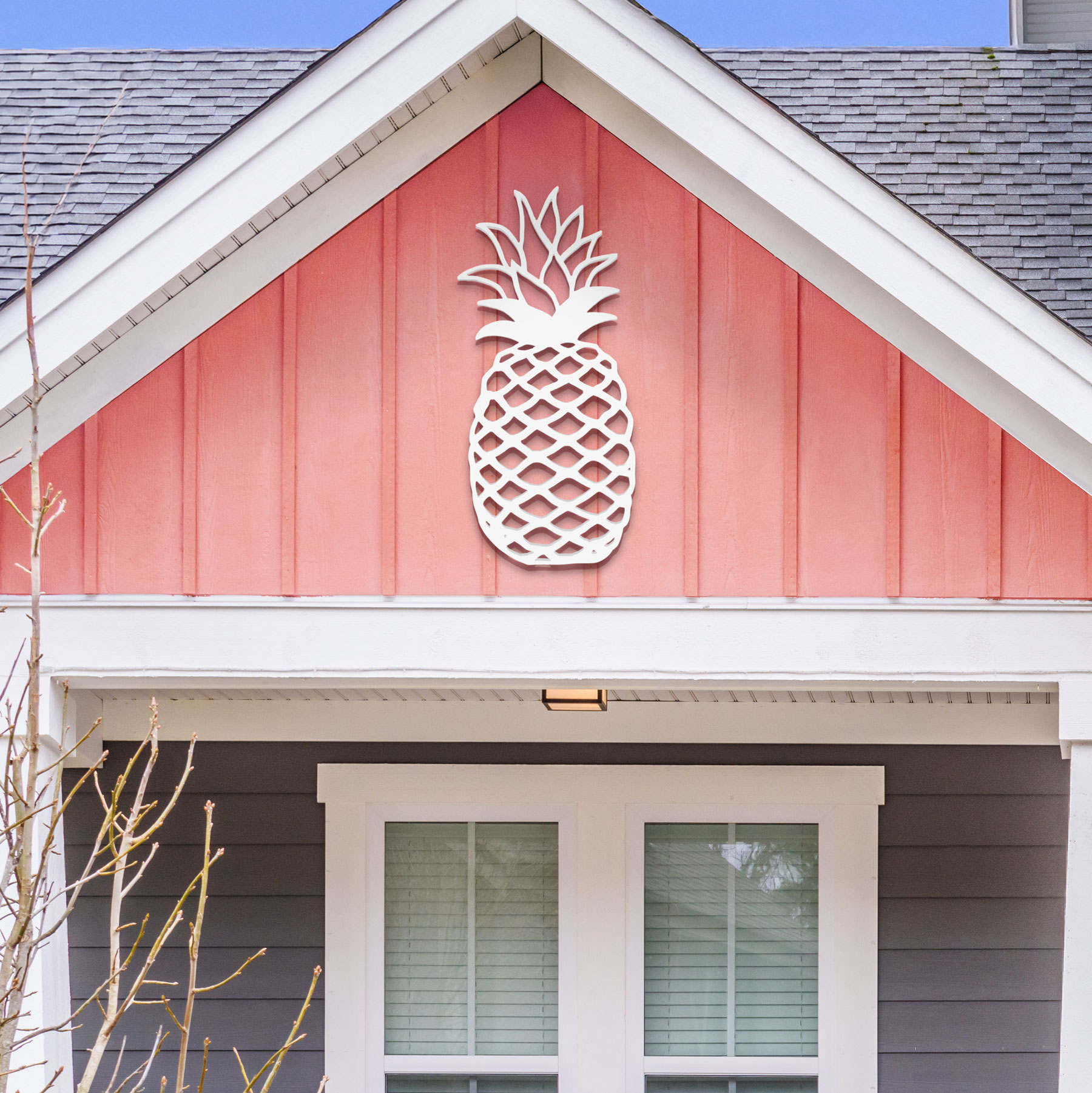 Outdoor Pineapple Wall Art Tropical Beach House Decoration, Pineapple Sign 2 FT - Picture 3 of 10