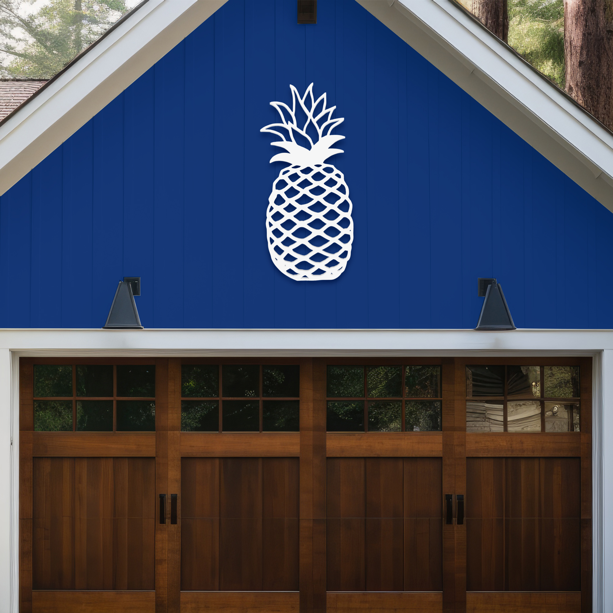 Outdoor Pineapple Wall Art Tropical Beach House Decoration, Pineapple Sign 2 FT - Picture 6 of 10