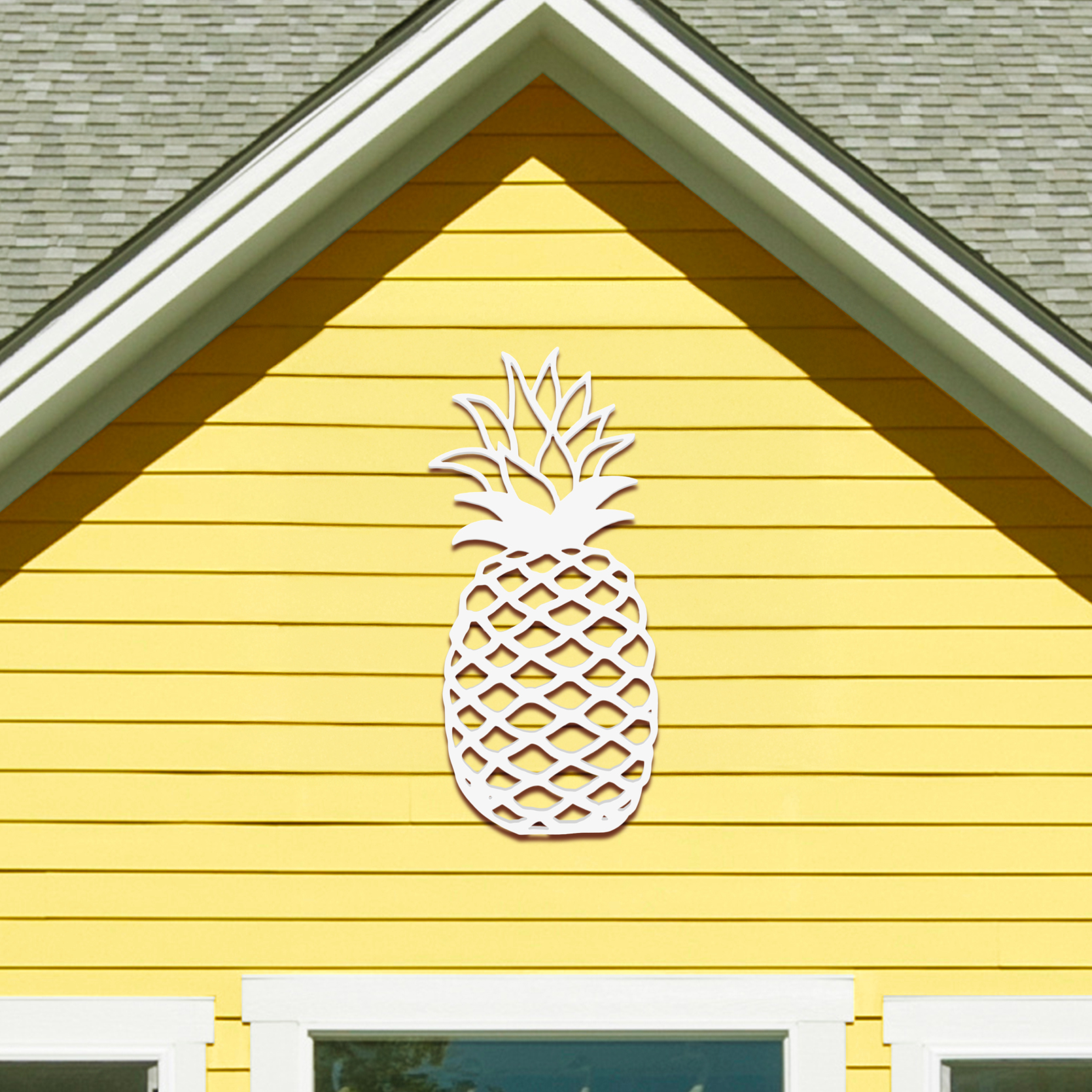 Outdoor Pineapple Wall Art Tropical Beach House Decoration, Pineapple Sign 2 FT - Picture 1 of 10
