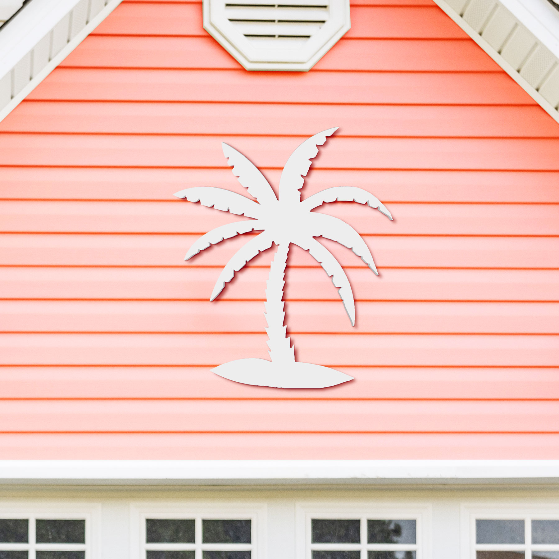 Outdoor Palm Tree Wall Art Beach Decor, Tropical Palm Tree Sign, Coastal, 3FT - Picture 3 of 11