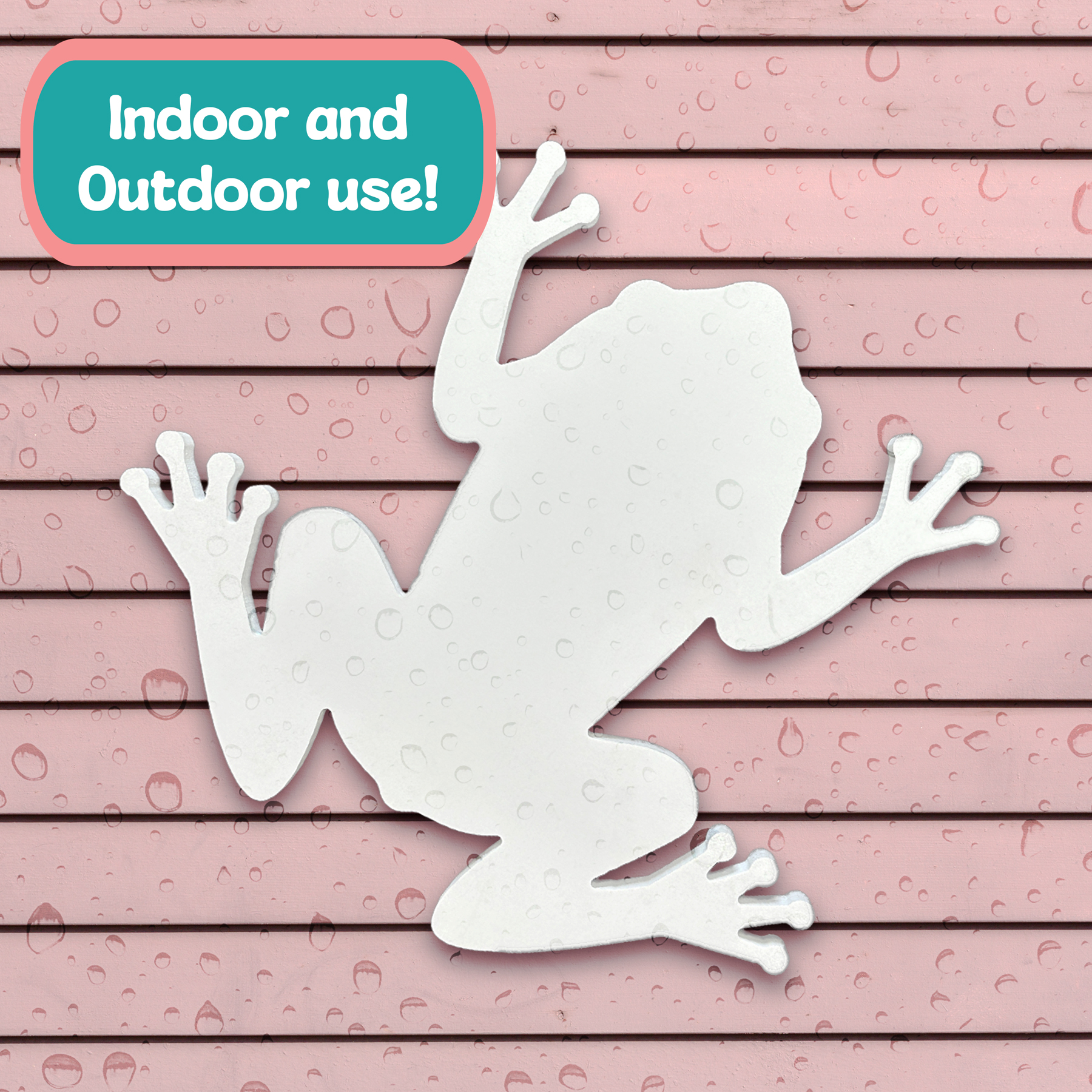 Outdoor Frosch Schild für Strandhaus, Terrasse, Schuppen, Garage, Frosch Wanddeko, PVC - Bild 36 von 42