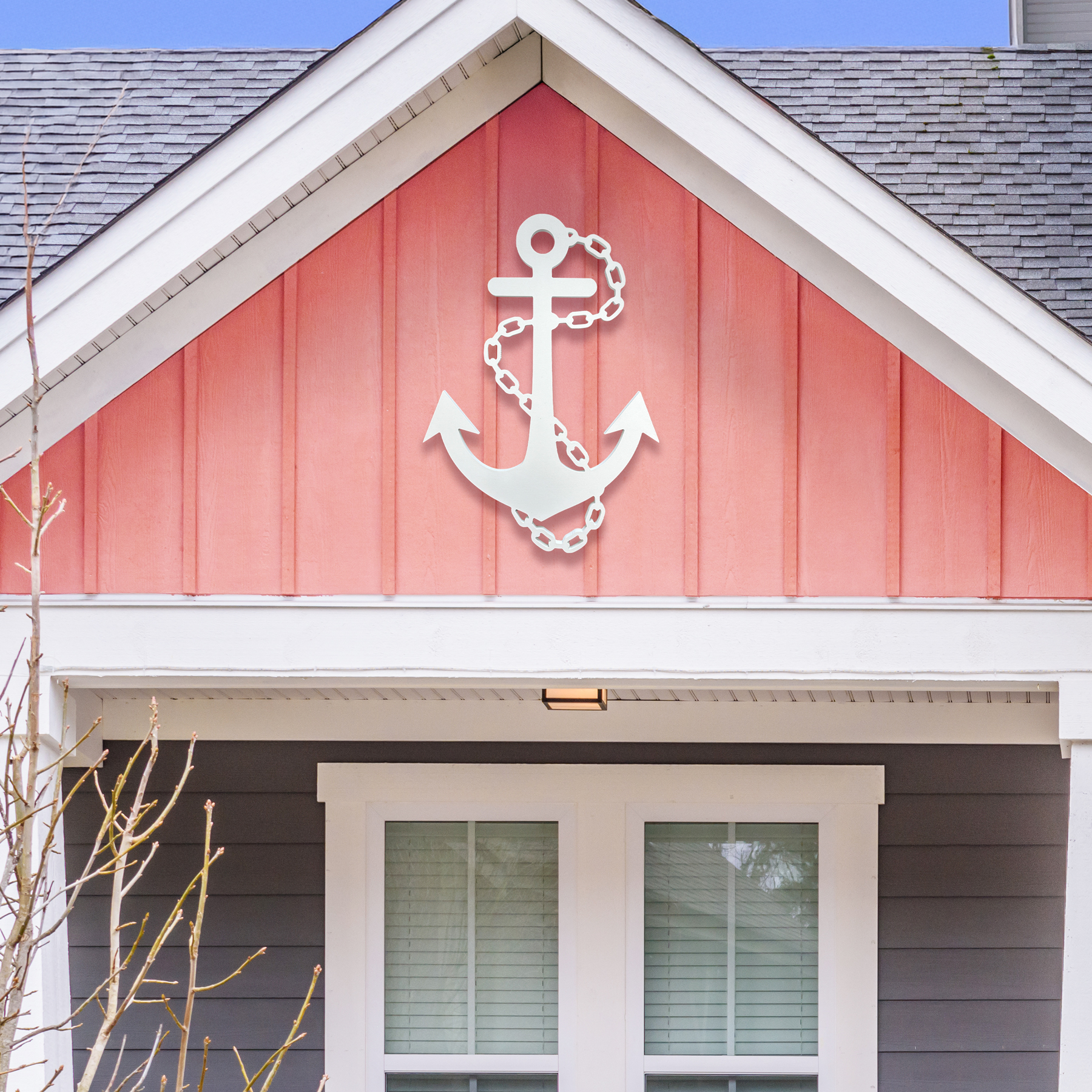 Outdoor Anchor Wall Decor, Nautical Beach Sign, PVC Ocean Marine Art - Bild 32 von 53
