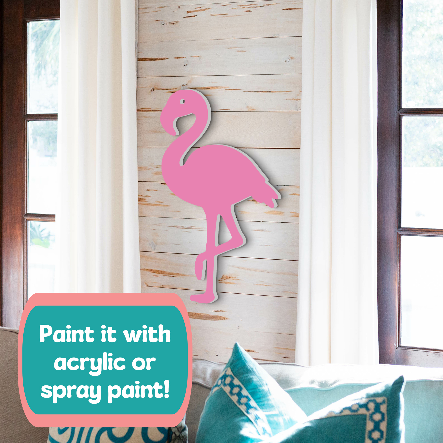 Outdoor Flamingo Wandbild, Flamingo Deko, PVC Flamingo Wandbehang Schild - Bild 25 von 29