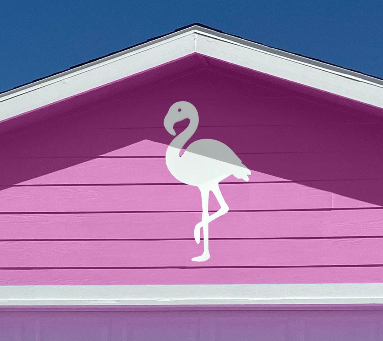 Outdoor Flamingo Wandbild, Flamingo Deko, PVC Flamingo Wandbehang Schild - Bild 10 von 29