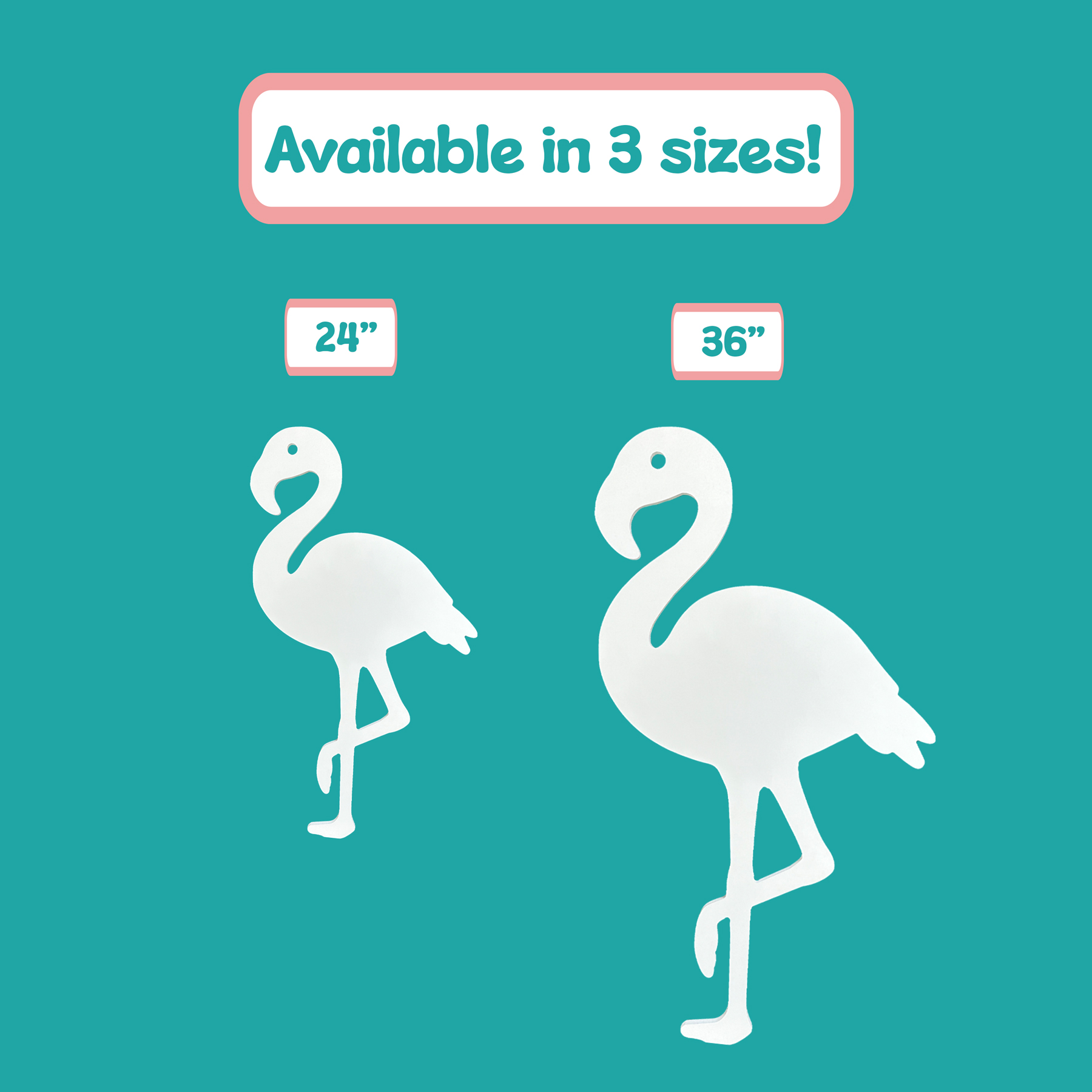 Outdoor Flamingo Wandbild, Flamingo Deko, PVC Flamingo Wandbehang Schild - Bild 14 von 29