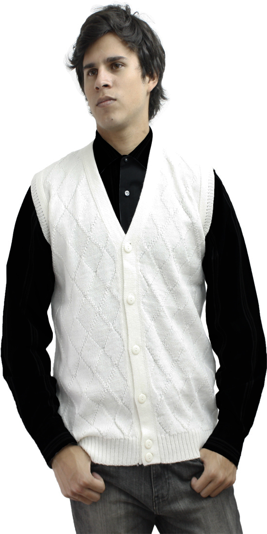 Herren weicher Alpaka Wolle Strick V-Ausschnitt Pullover Knopf Golfweste Diamant Design - Bild 30 von 81