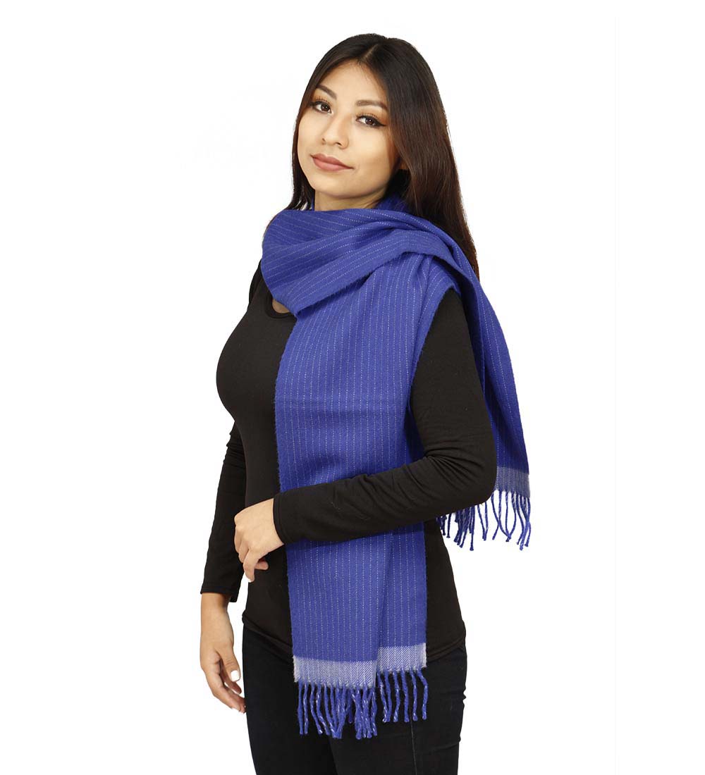 Mujer 100% Bebé Lana Alpaca Hilo Invierno Otoño Tejido Suave Cálido Bufanda Perú - Imagen 7 de 16