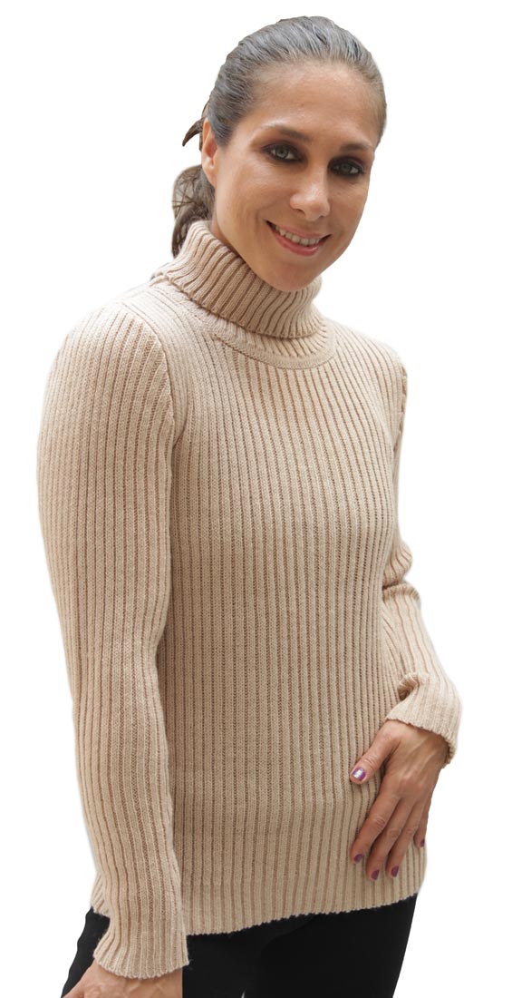 Damen Pullover weicher Alpaka Wolle Strick Rollkragen gerippt - Bild 2 von 65