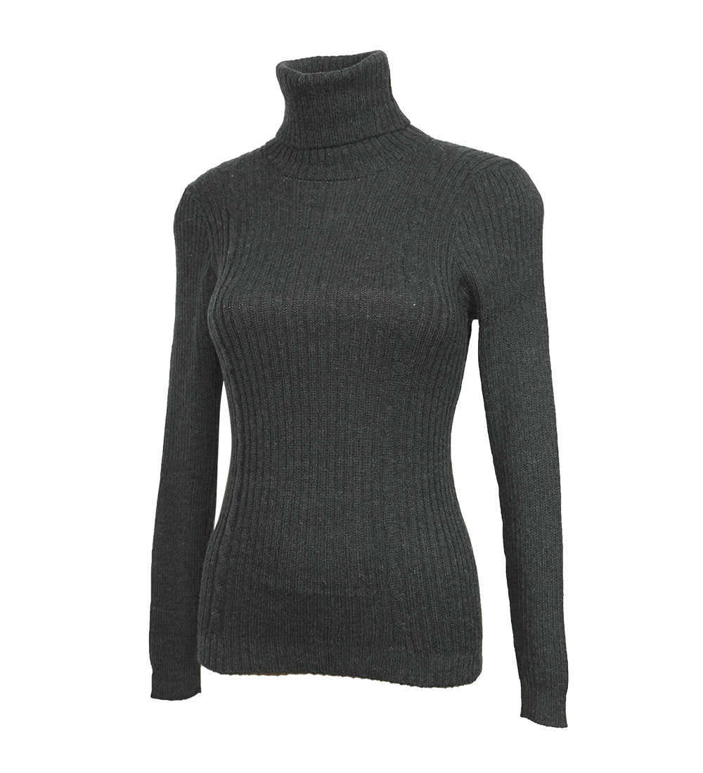 Para mujeres Suave Bebé Mezcla de Alpaca Tejido Cuello de Tortuga Acanulado Suéter Trenzas Diseño - Imagen 13 de 112