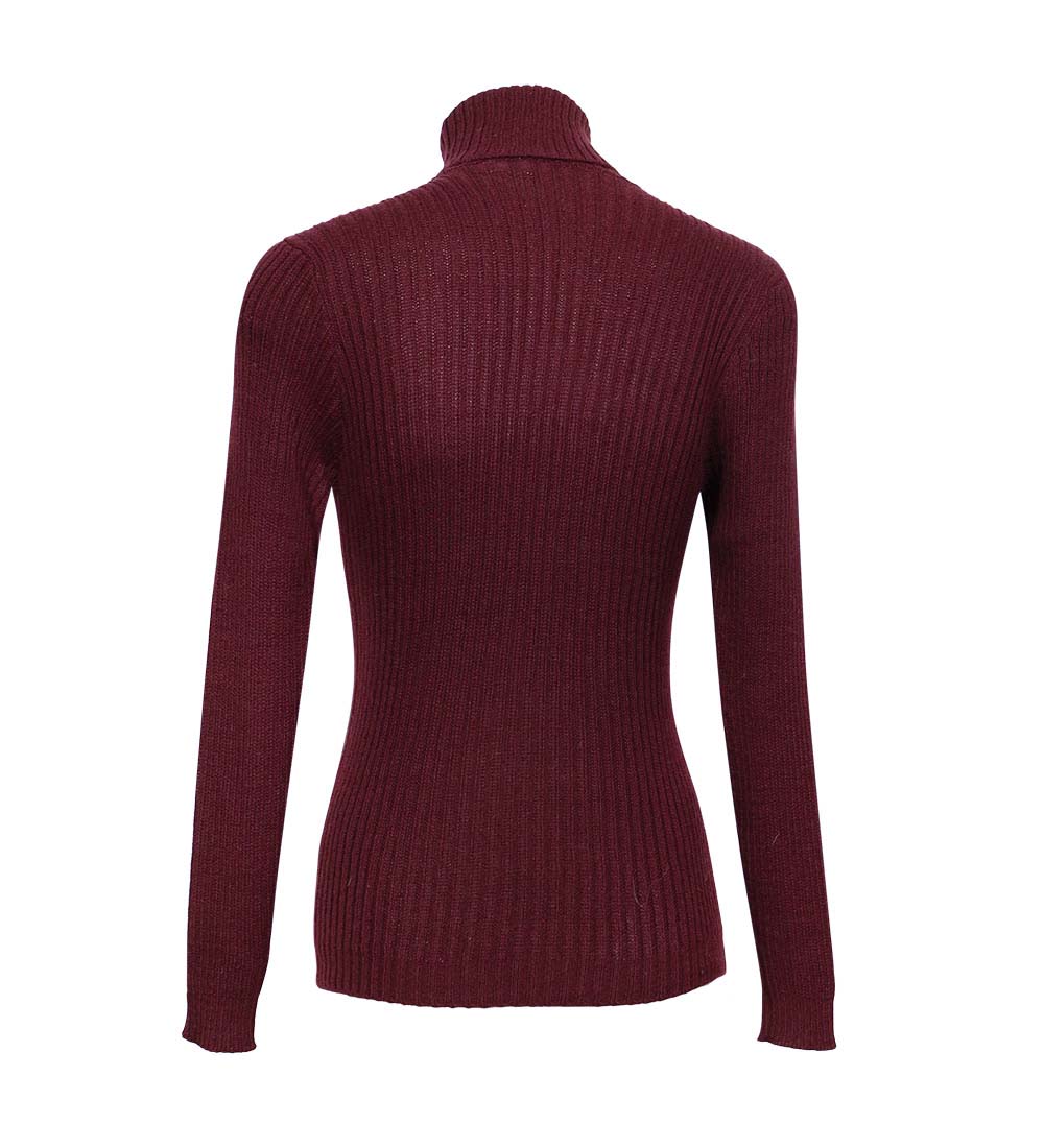 Para mujeres Suave Bebé Mezcla de Alpaca Tejido Cuello de Tortuga Acanulado Suéter Trenzas Diseño - Imagen 62 de 112