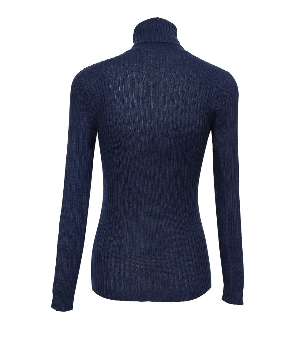 Para mujeres Suave Bebé Mezcla de Alpaca Tejido Cuello de Tortuga Acanulado Suéter Trenzas Diseño - Imagen 66 de 112
