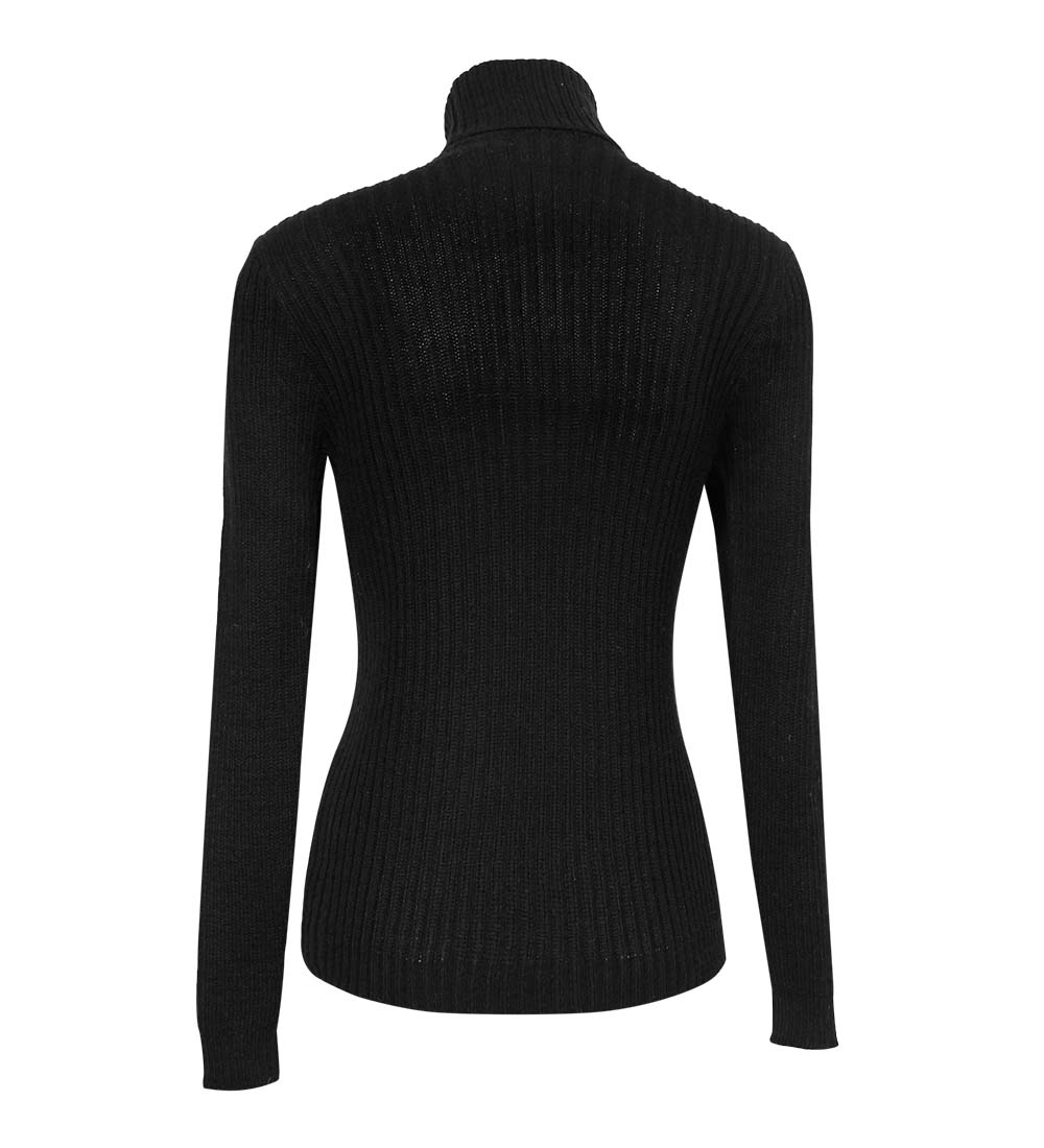 Para mujeres Suave Bebé Mezcla de Alpaca Tejido Cuello de Tortuga Acanulado Suéter Trenzas Diseño - Imagen 82 de 112