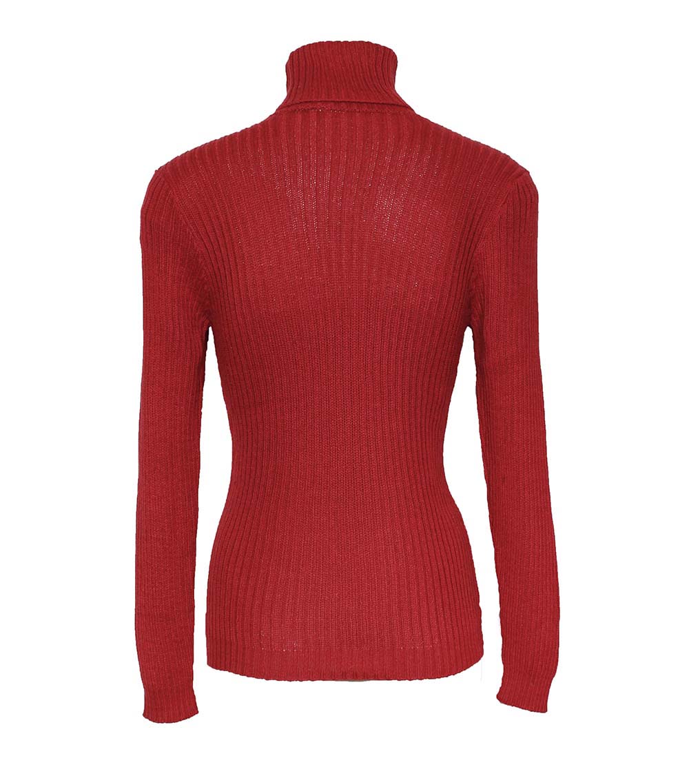Para mujeres Suave Bebé Mezcla de Alpaca Tejido Cuello de Tortuga Acanulado Suéter Trenzas Diseño - Imagen 94 de 112