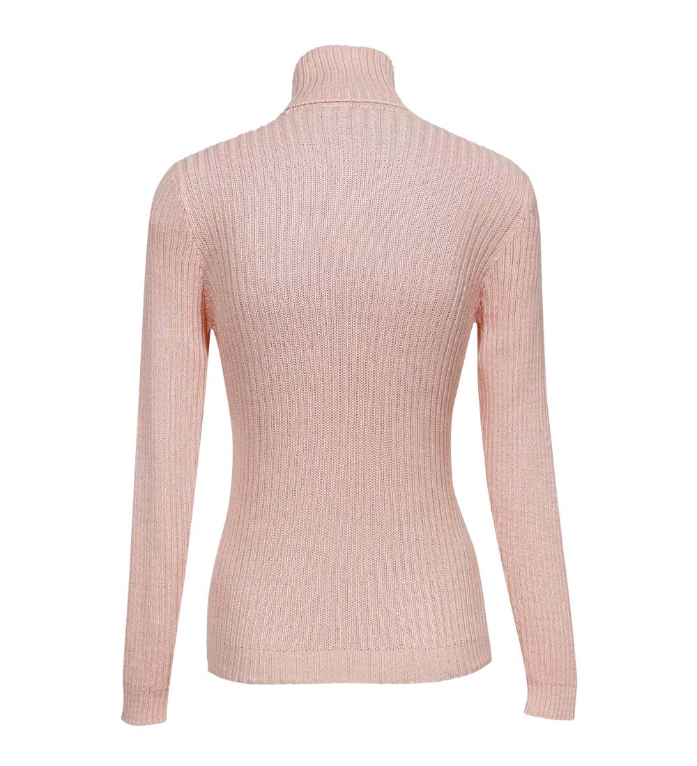 Para mujeres Suave Bebé Mezcla de Alpaca Tejido Cuello de Tortuga Acanulado Suéter Trenzas Diseño - Imagen 110 de 112
