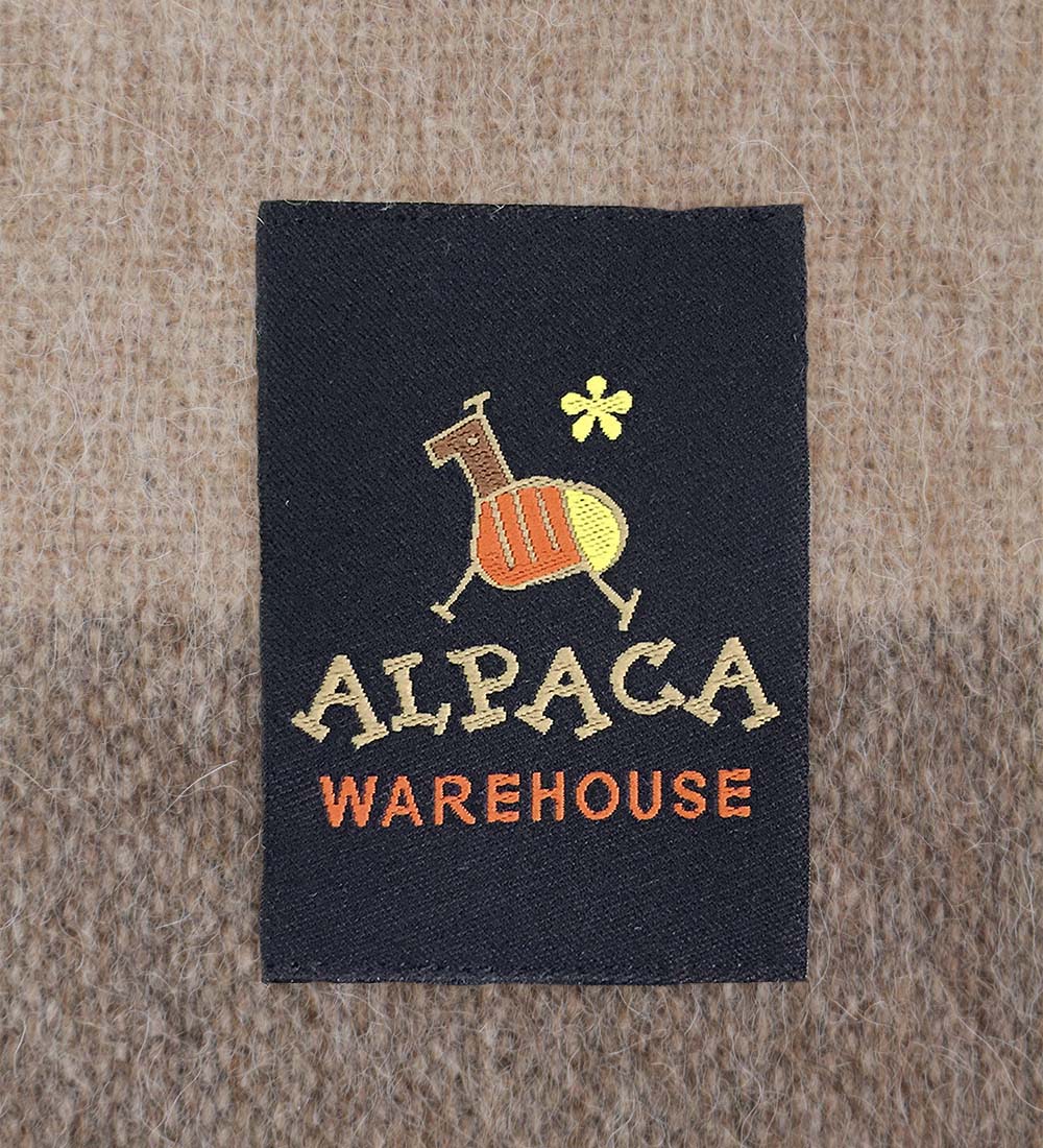 Manta de Lana Alpaca Merino Lana Cálida y Suave Diseño a Rayas Multicolor Perú - Imagen 11 de 20