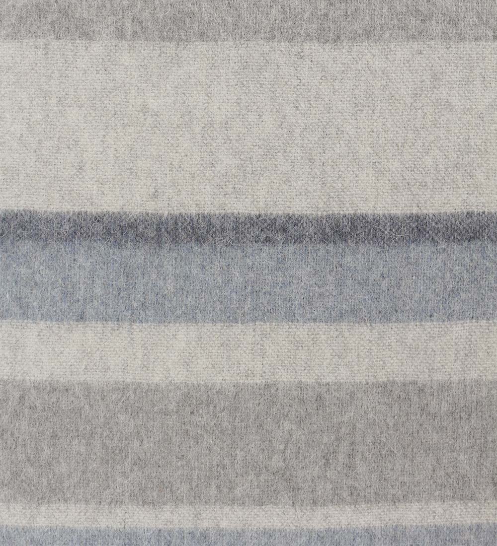 Manta de Lana Alpaca Merino Lana Cálida y Suave Diseño a Rayas Multicolor Perú - Imagen 16 de 20