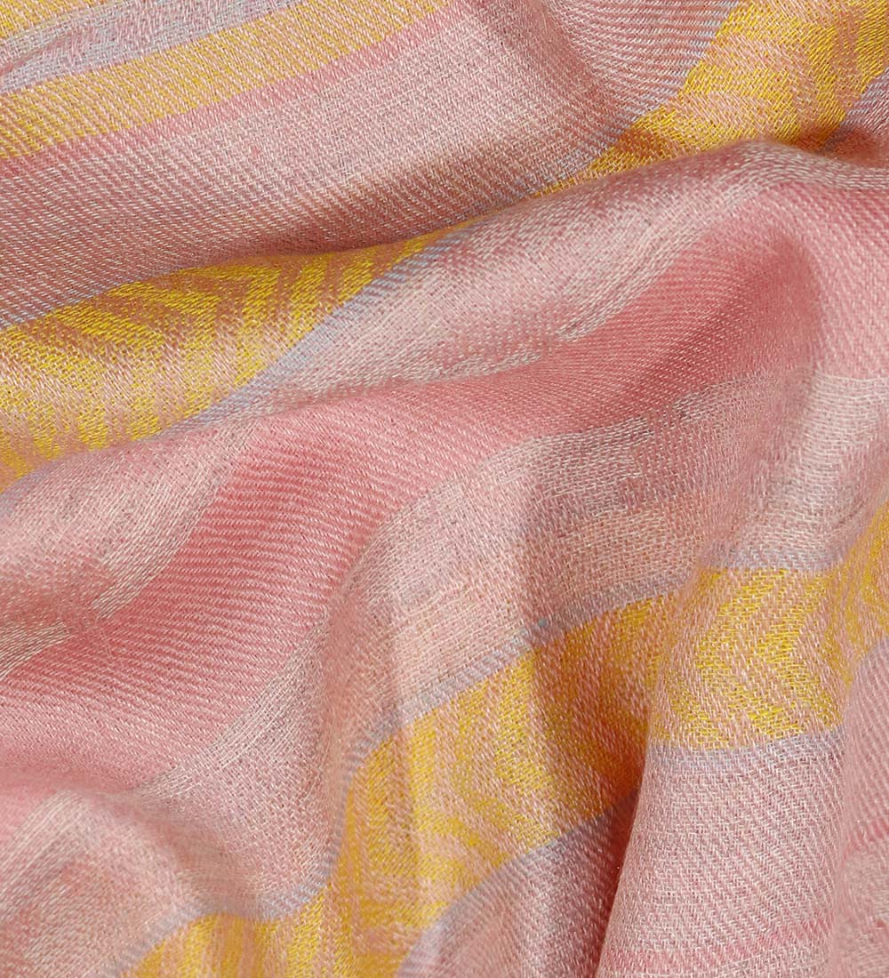 Chal tejido de lana de alpaca para bebé para mujer diseño celestial suave cálido a rayas - Imagen 14 de 18