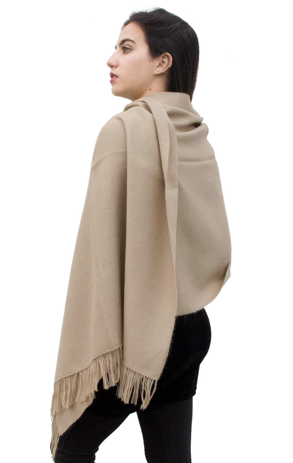 Superfein gewebtes Damen-Tuch 100 % Baby Alpaka Wolle Halstuch - Bild 32 von 70