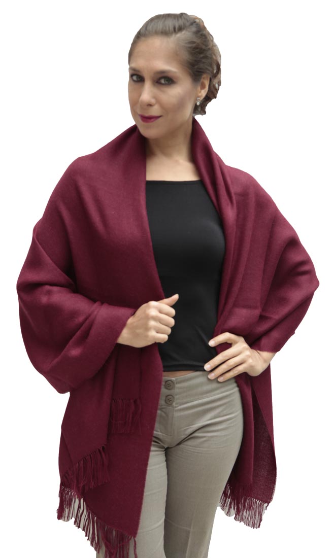 Superfein gewebtes Damen-Tuch 100 % Baby Alpaka Wolle Halstuch - Bild 58 von 70