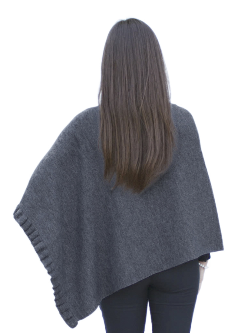 Chal poncho de lana de alpaca superfina para mujer pashmina - forma especial - Imagen 26 de 31