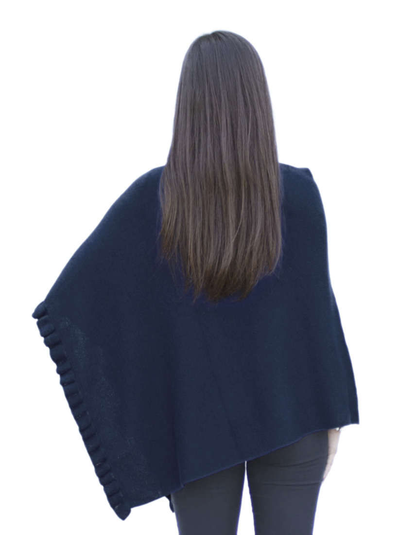 Chal poncho de lana de alpaca superfina para mujer pashmina - forma especial - Imagen 22 de 31