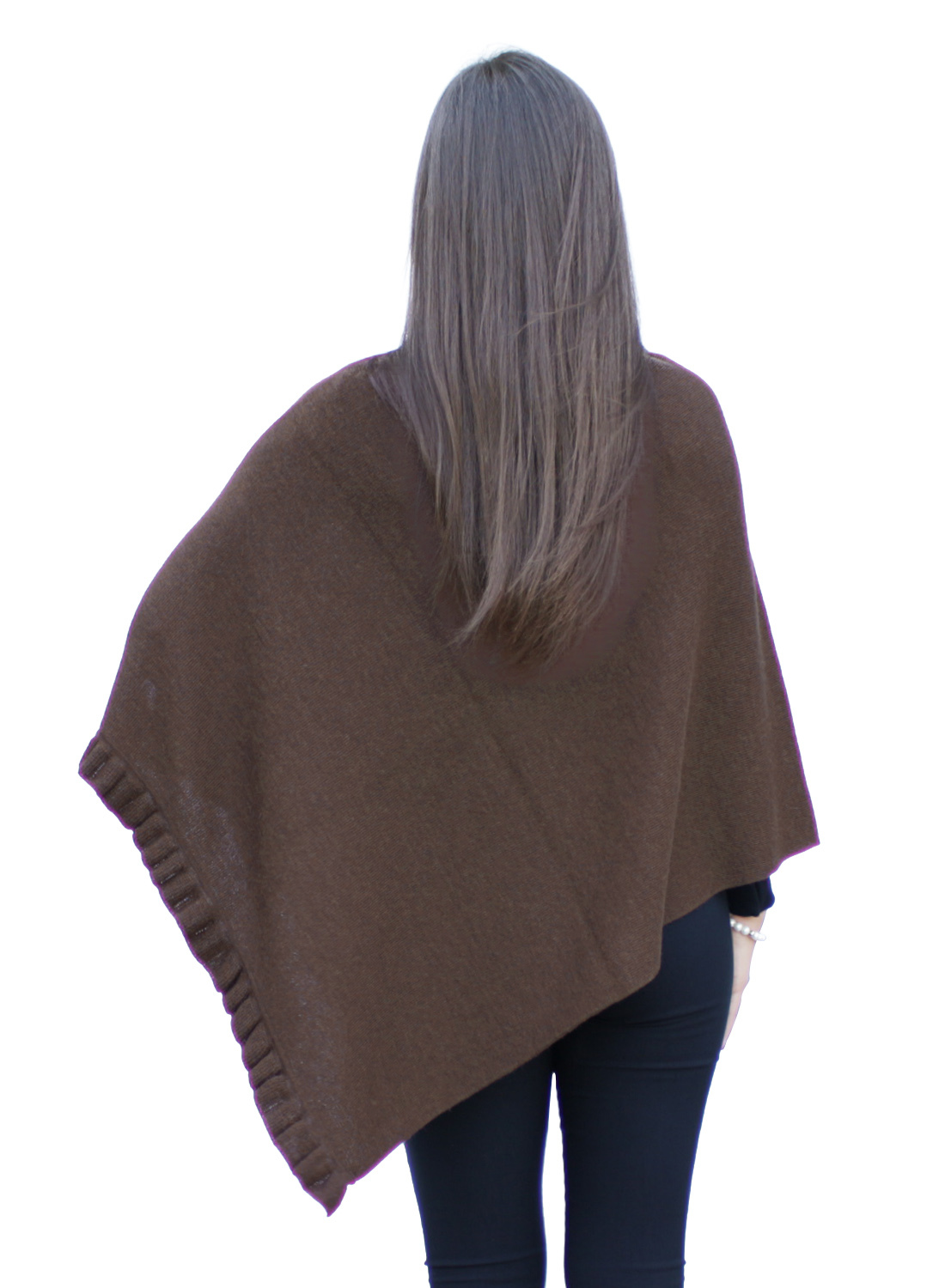 Chal poncho de lana de alpaca superfina para mujer pashmina - forma especial - Imagen 18 de 31