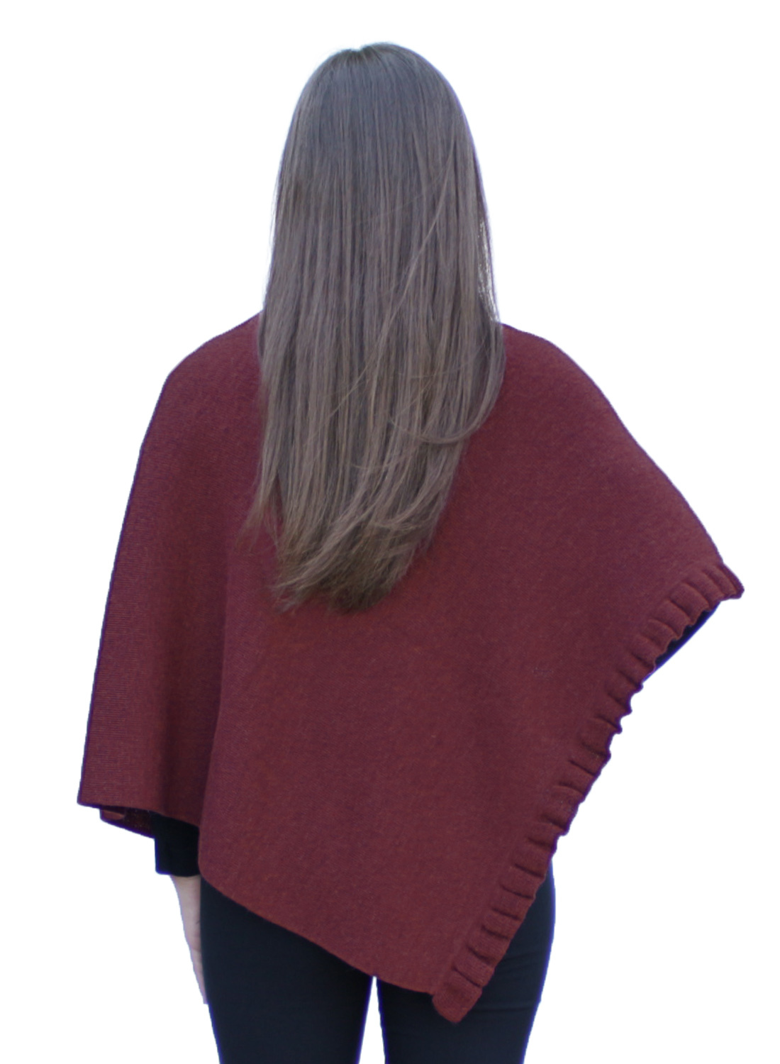 Chal poncho de lana de alpaca superfina para mujer pashmina - forma especial - Imagen 14 de 31