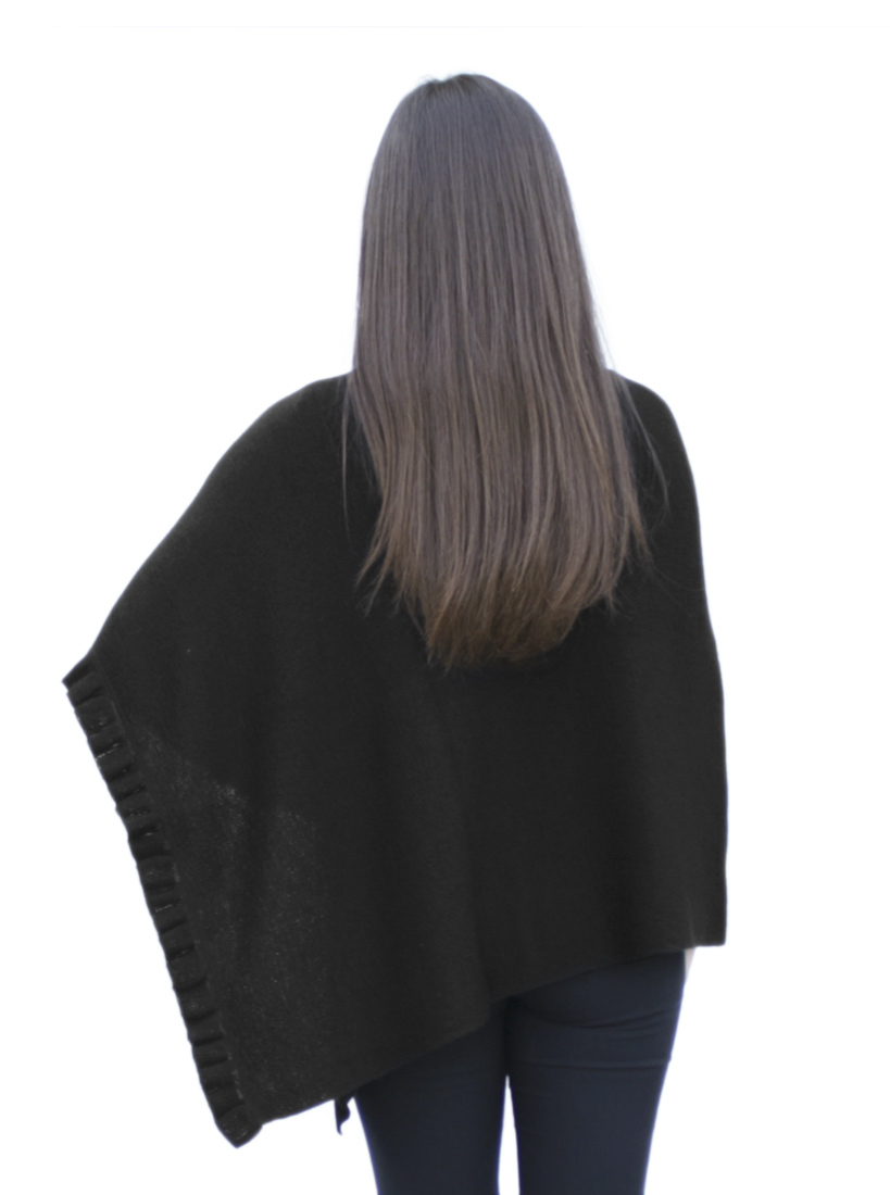Chal poncho de lana de alpaca superfina para mujer pashmina - forma especial - Imagen 10 de 31